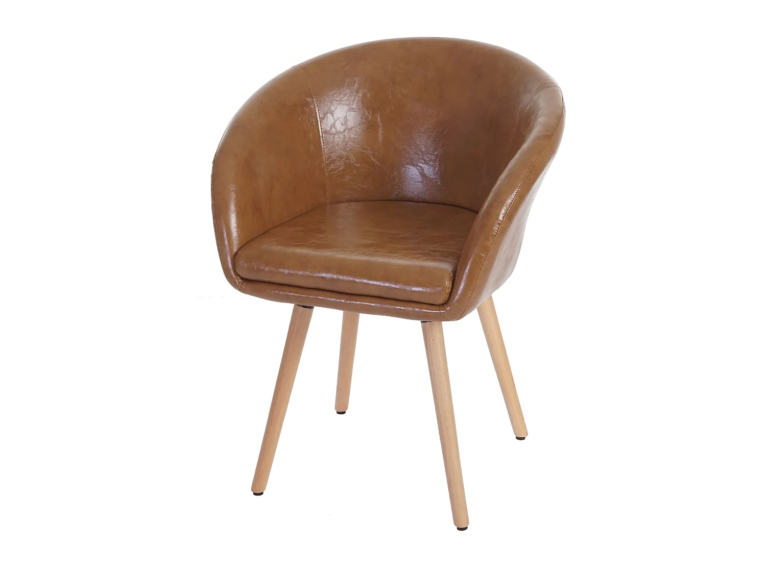 Chaise de salle à manger Vaasa T633,  similicuir, aspect daim