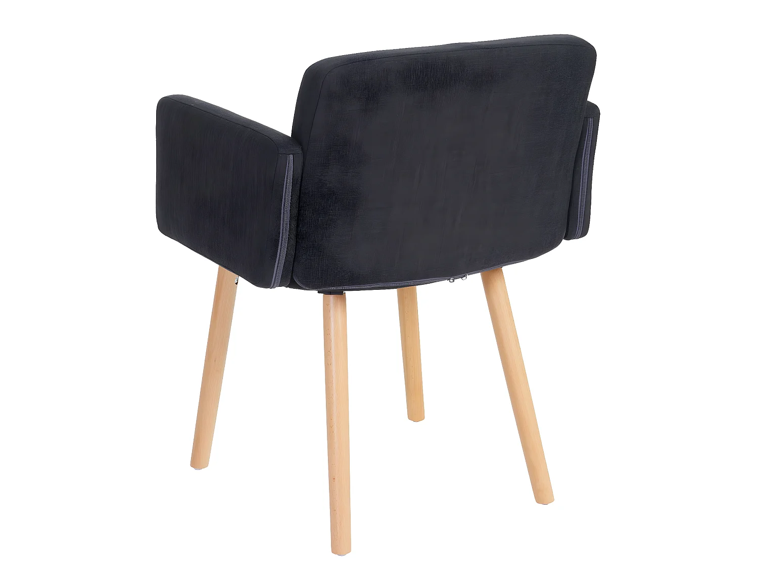 Chaise de salle à manger Houston II,  tissu, gris foncé