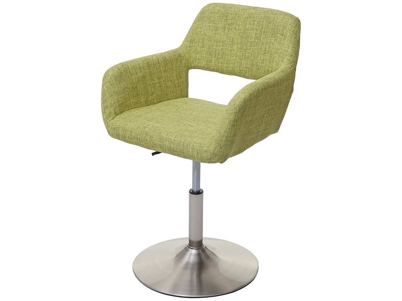 Silla De Comedor HWC-A50 III, Silla De Cocina, Retro Años 50, Polipiel ~ Blanco, Base Cromada | Leroy Merlin