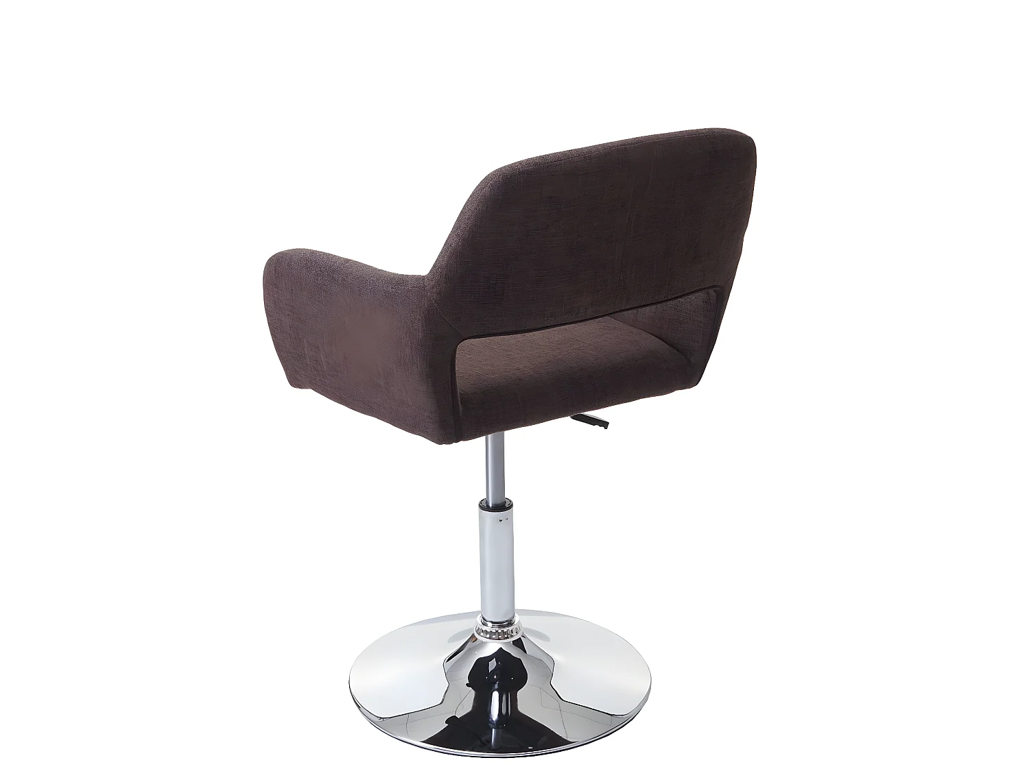 Krzesło do jadalni MCW-A50 III,  brązowy, chromowana podstawa