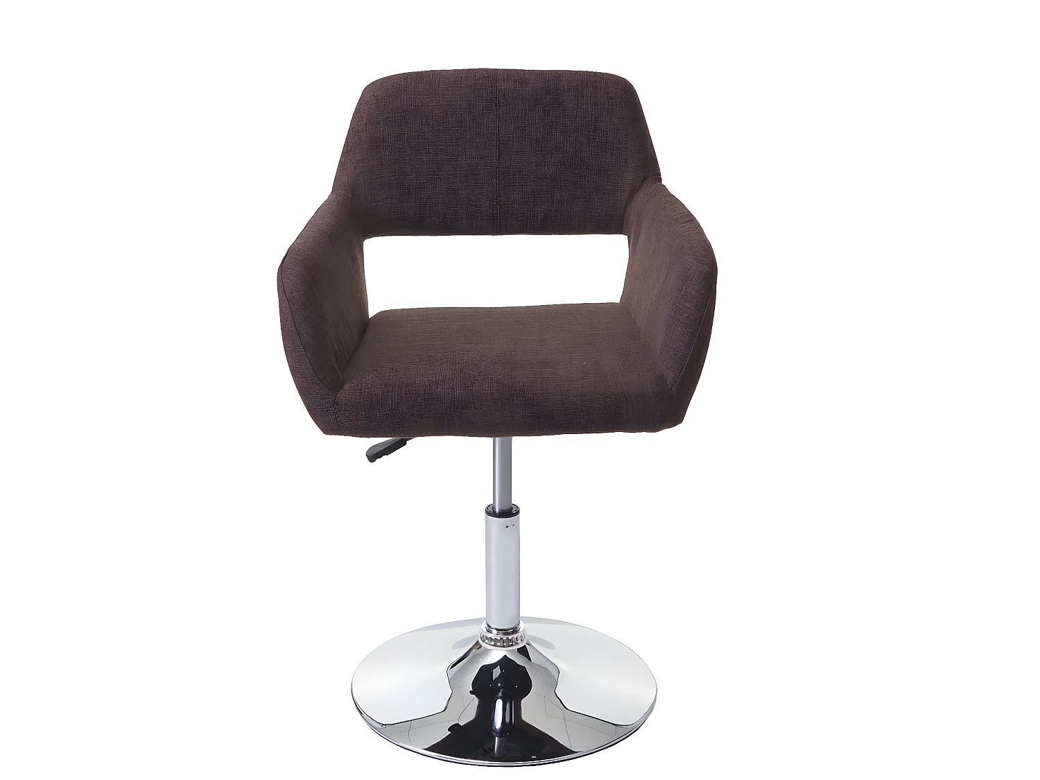 Esszimmerstuhl MCW-A50 III, Braun, Chromfuß