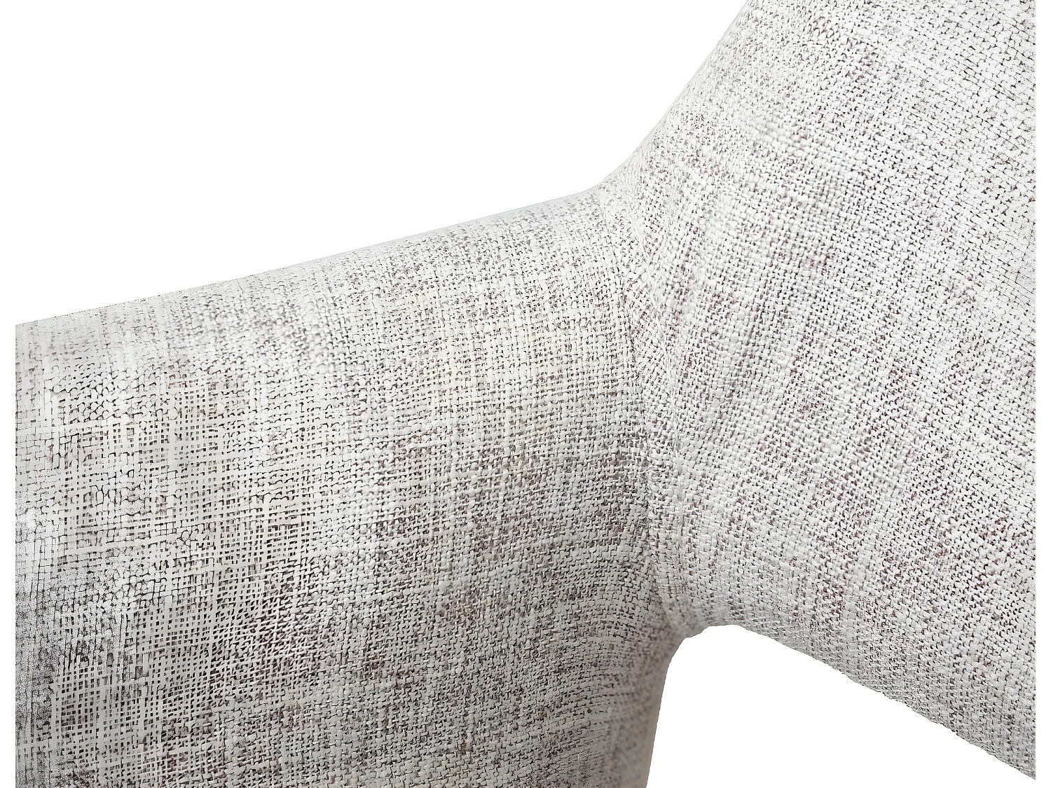 Chaise de salle à manger MCW-A50 III,  crème/gris, pied en métal aspect chromé