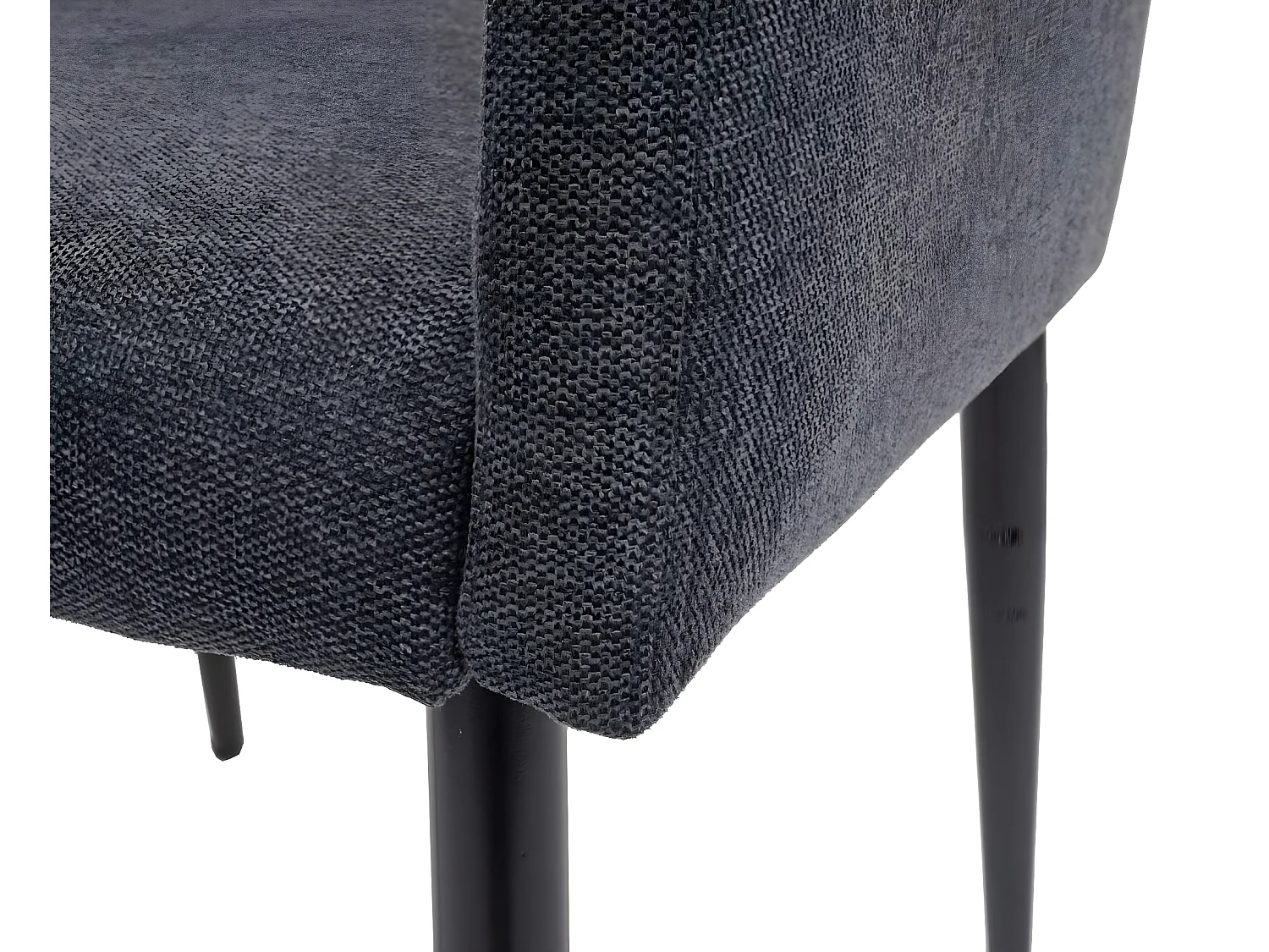 Chaise de salle à manger MCW-H93 (lot de 2),  tissu/textile gris foncé