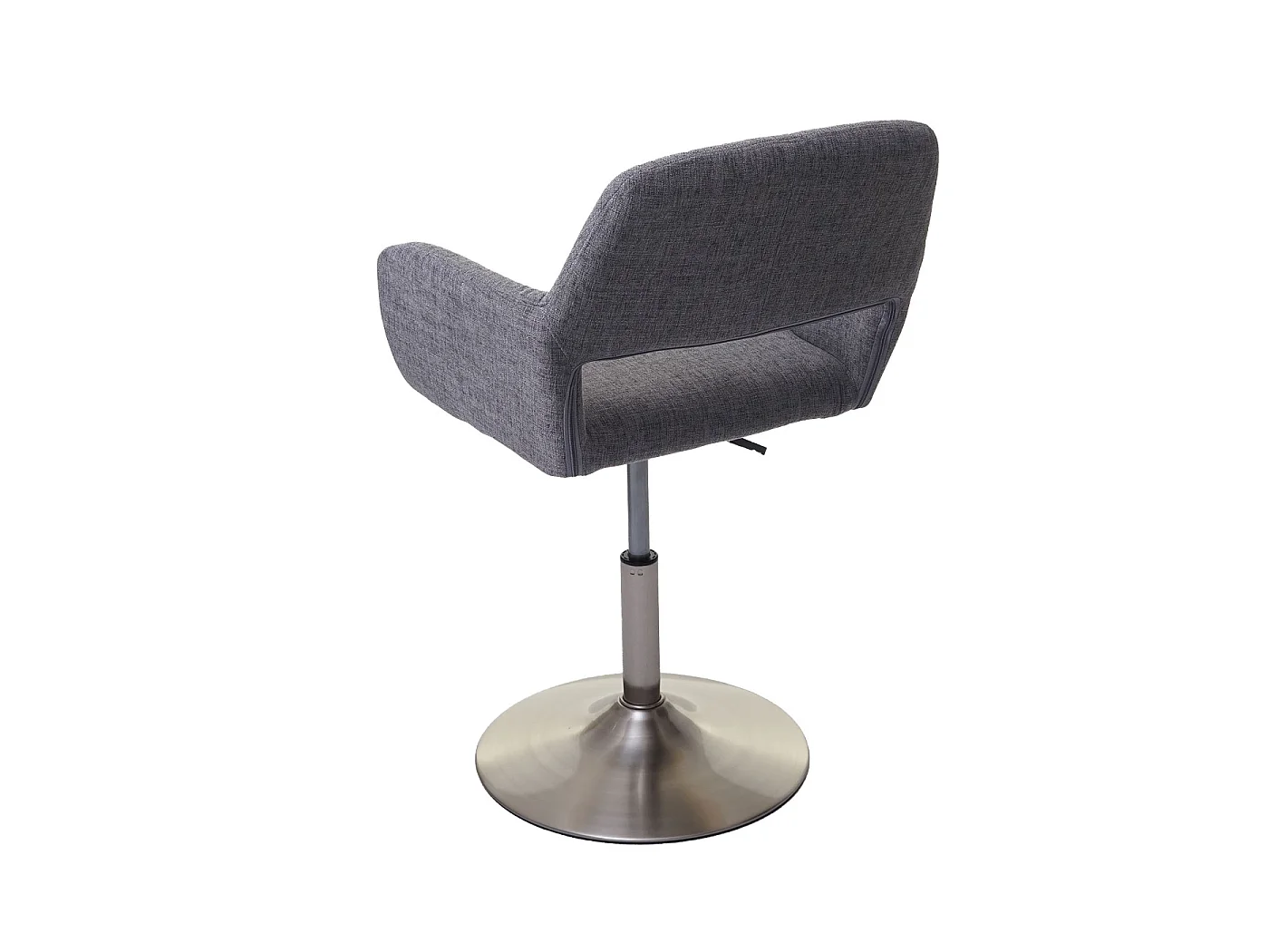 Chaise de salle à manger MCW-A50 III,  gris, pied en métal brossé