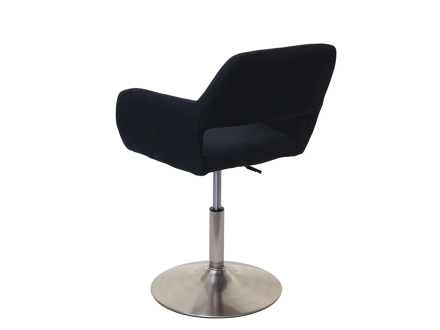 Esszimmerstuhl MCW-A50 III, Schwarz, Fuß gebürstet