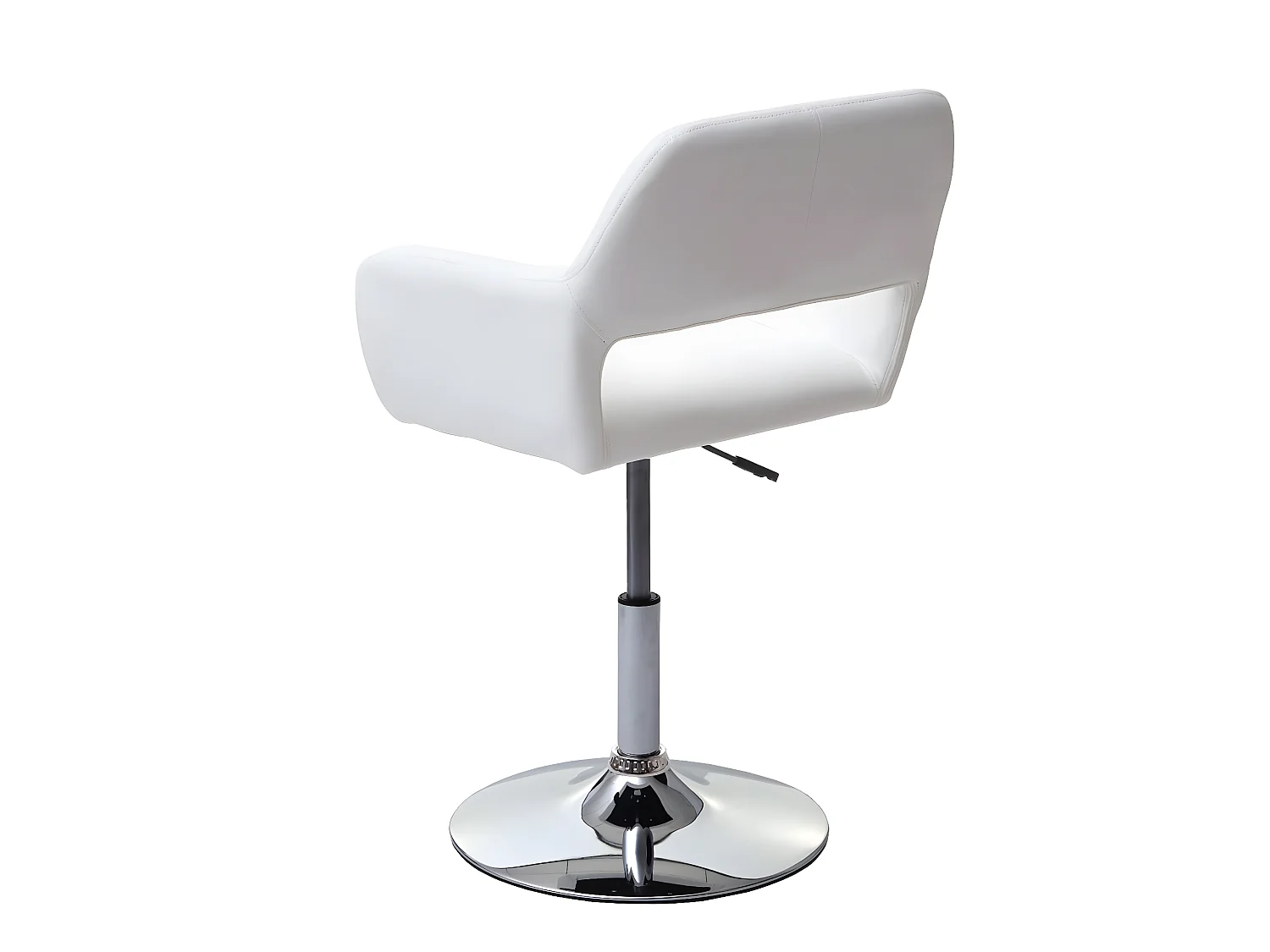 Cadeira de jantar MCW-A50 III,  branco, base cromada