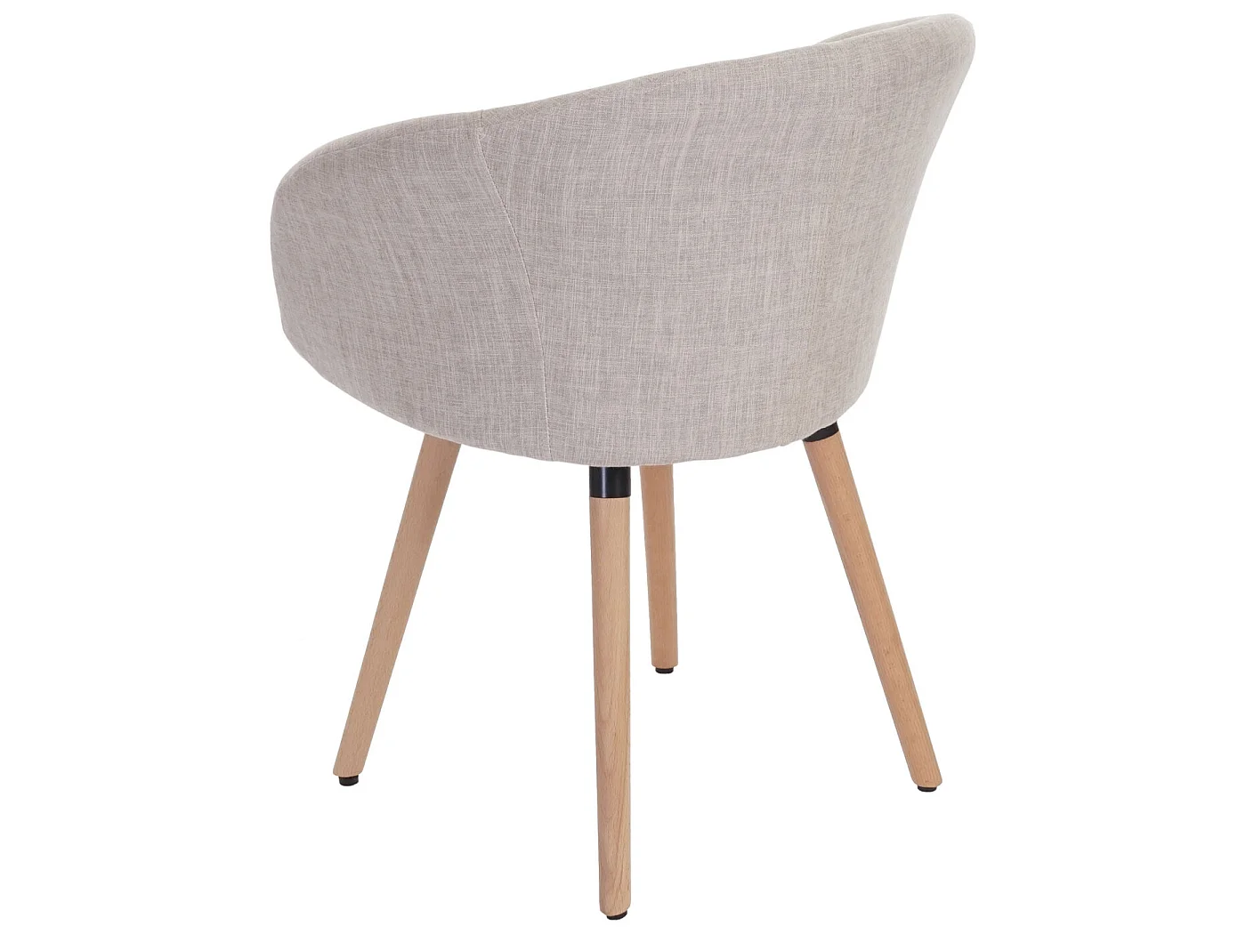 Cadeira de jantar Vaasa T633,  têxtil, creme/cinza