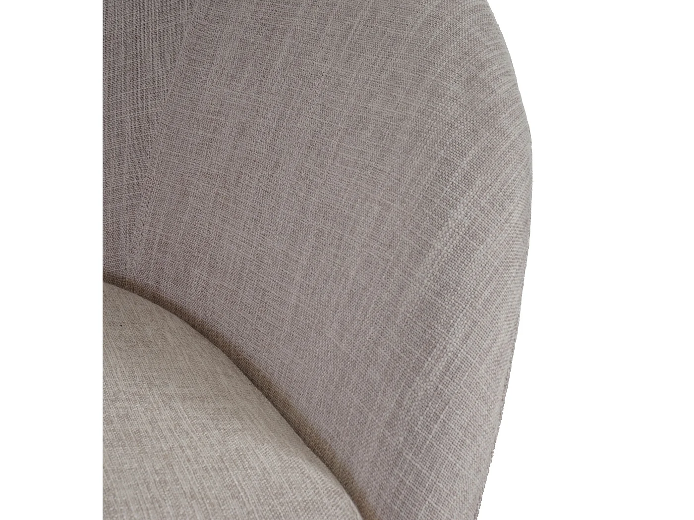 Chaise de salle à manger Vaasa T633,  tissu, crème/gris