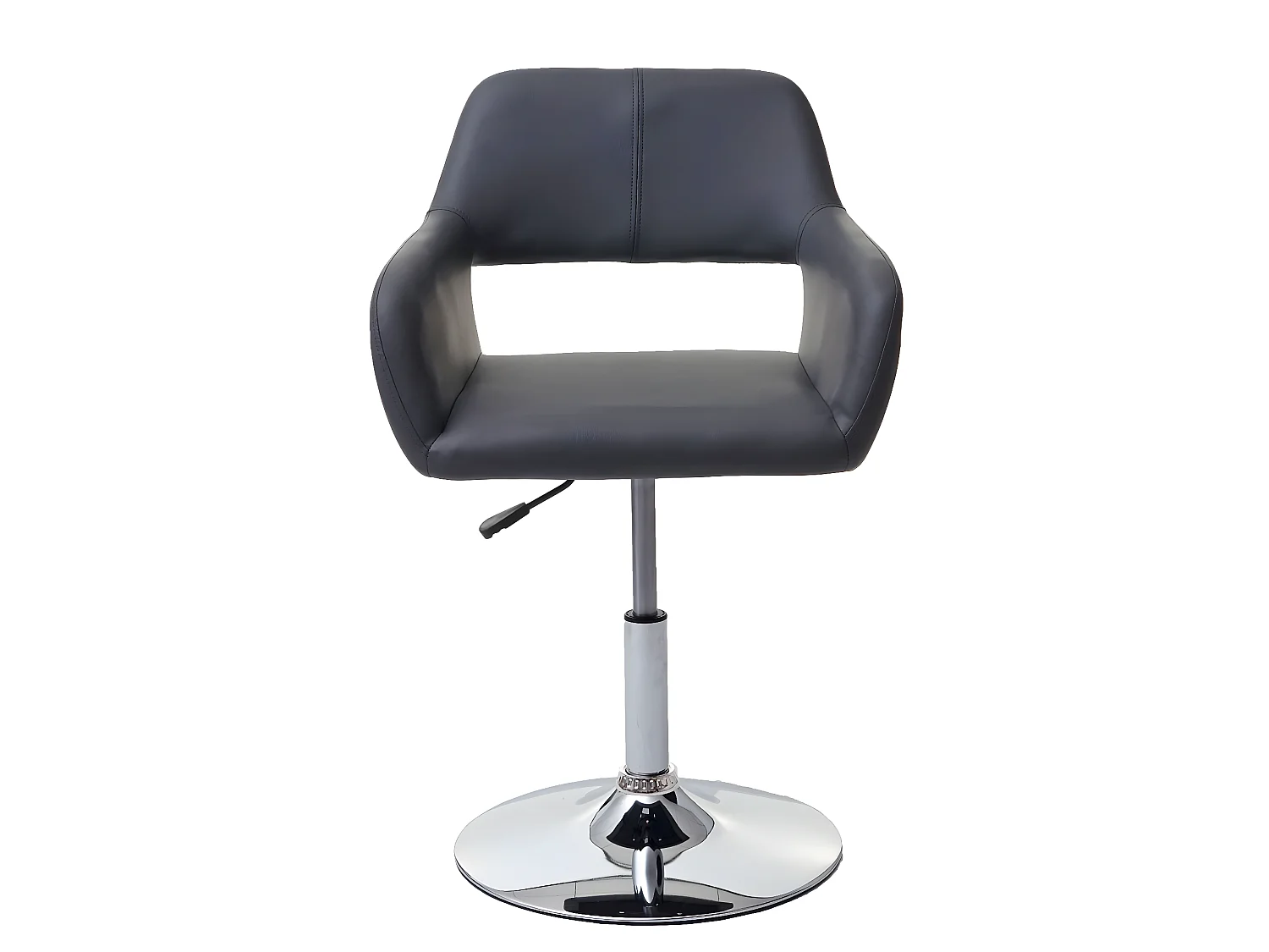 Cadeira de jantar MCW-A50 III,  cinzento, base cromada