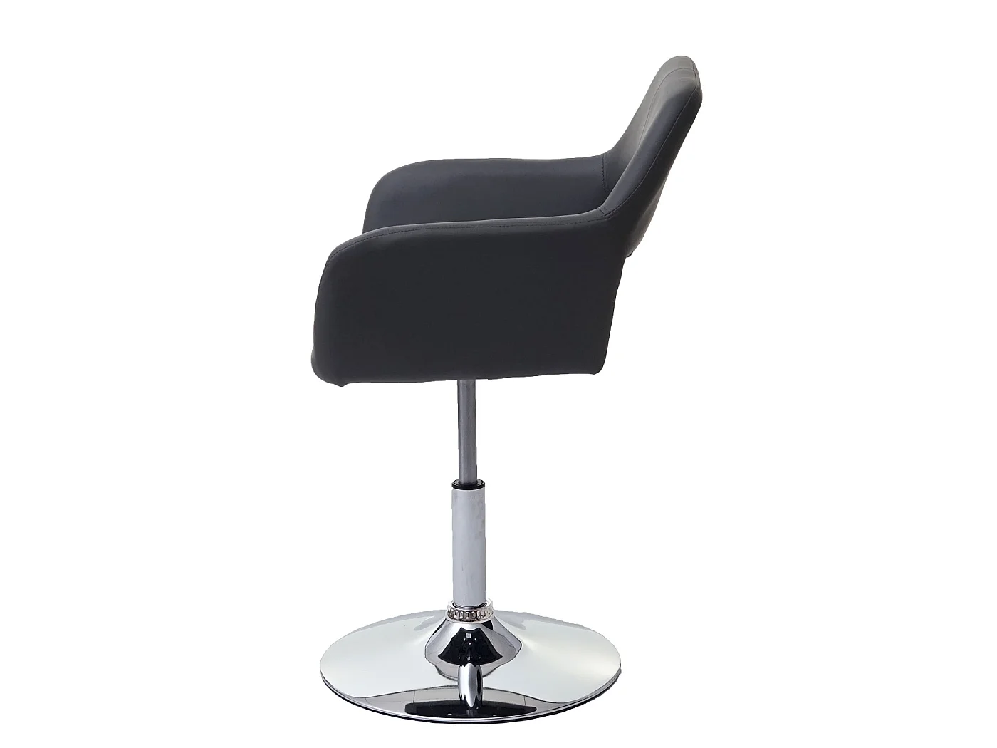 Cadeira de jantar MCW-A50 III,  cinzento, base cromada