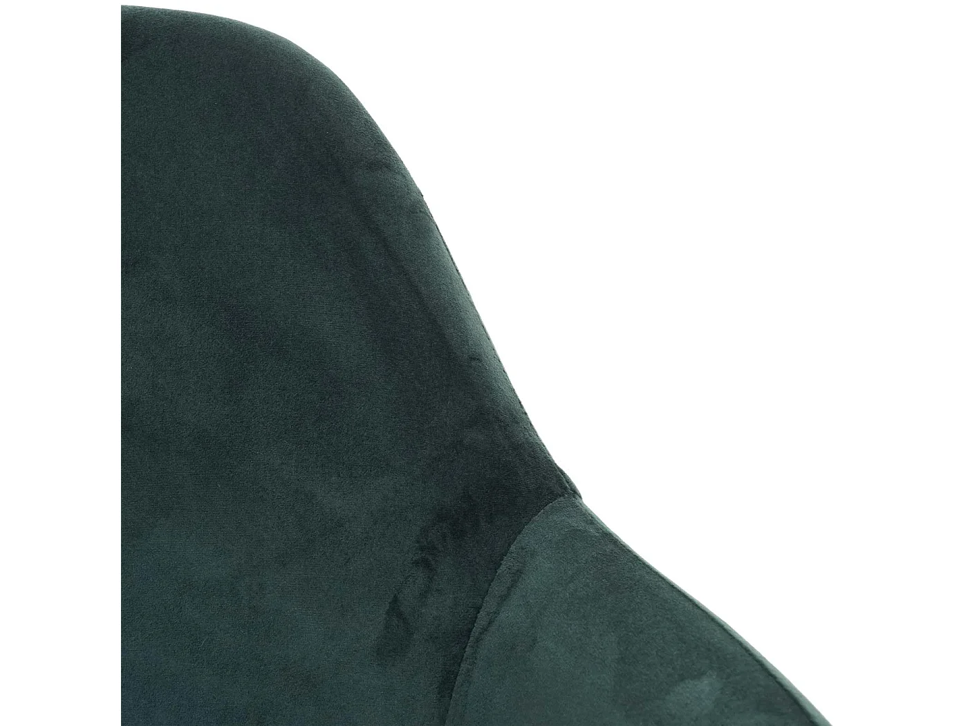 Eetkamerstoel MCW-F18 (set van 6),  fluweelgroen, gouden poten