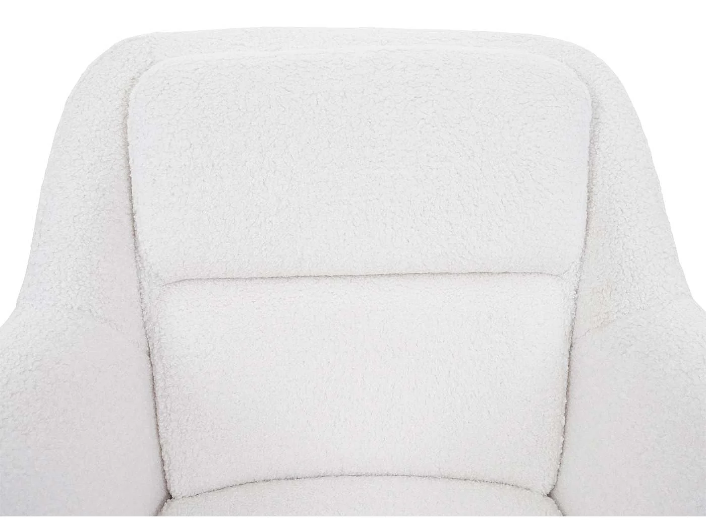 Cadeira de jantar MCW-K33 (conjunto de 2),  bouclé-branco