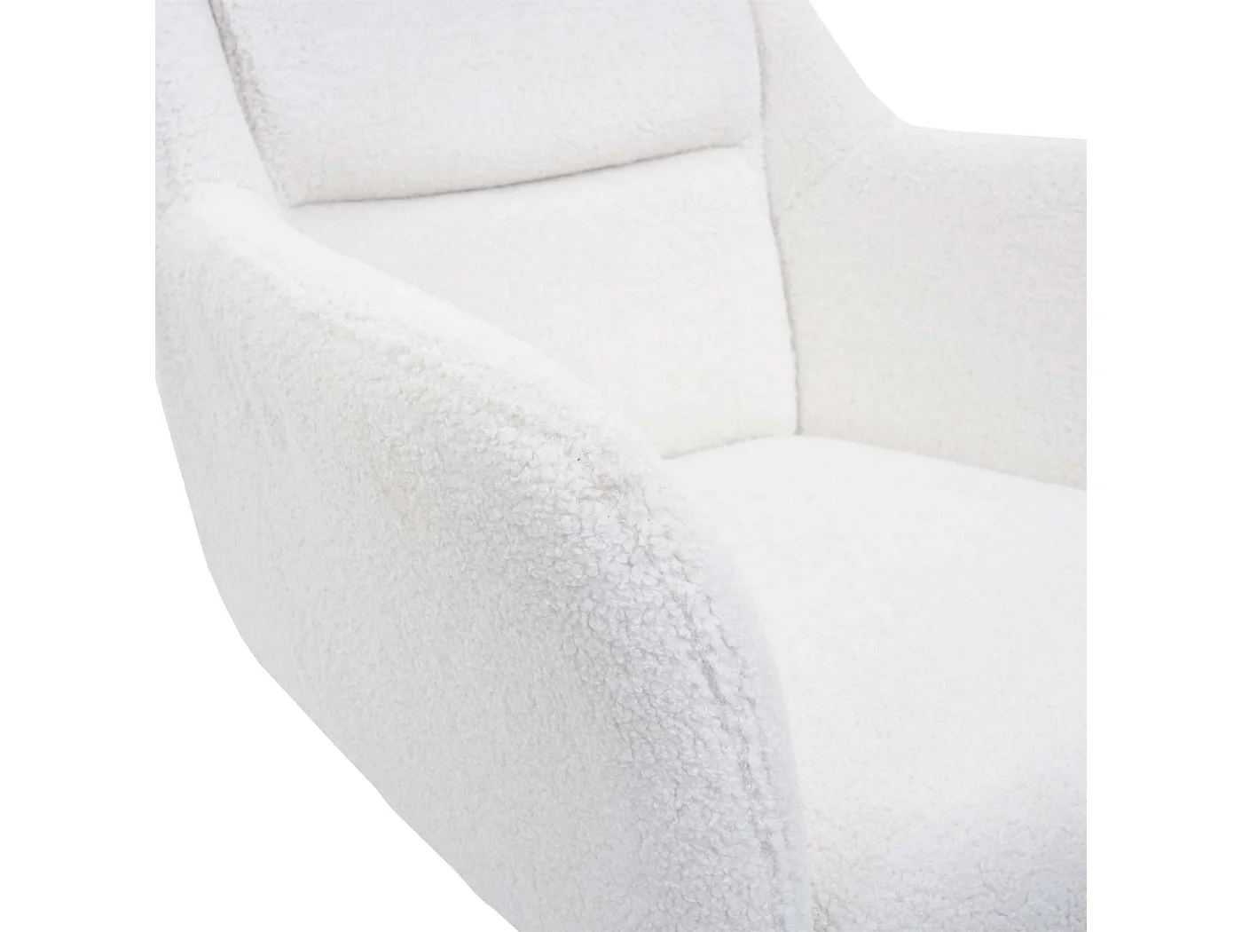 Esszimmerstuhl MCW-K33 (2er-Set), Bouclé-weiß