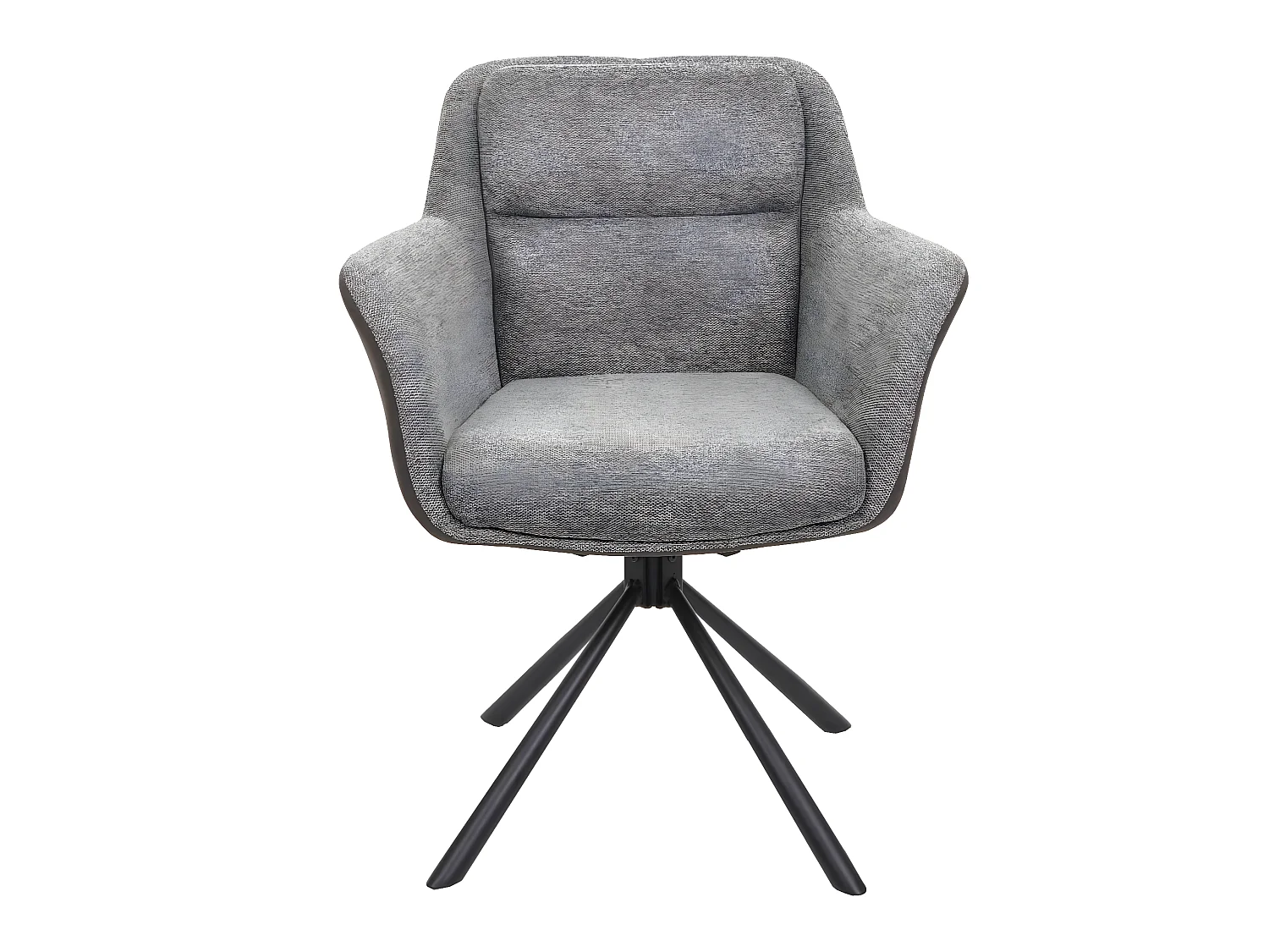 Chaise de salle à manger MCW-K33 (lot de 6),  similicuir, gris-gris foncé