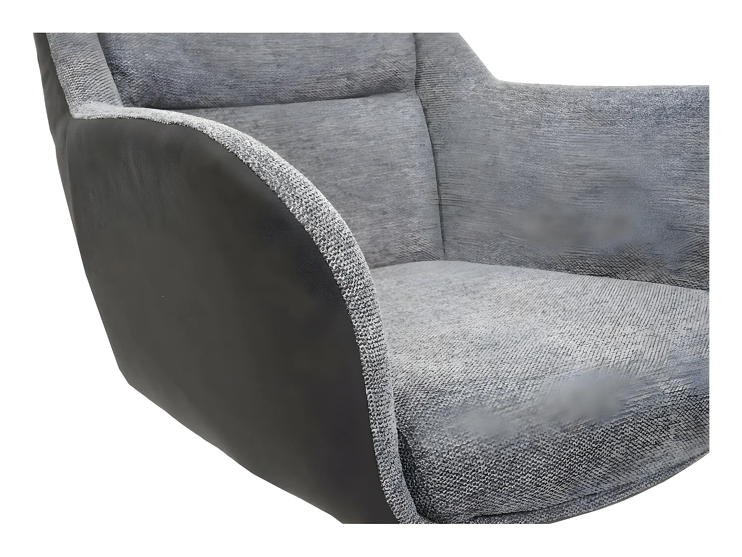 Chaise de salle à manger MCW-K33 (lot de 6),  similicuir, gris-gris foncé