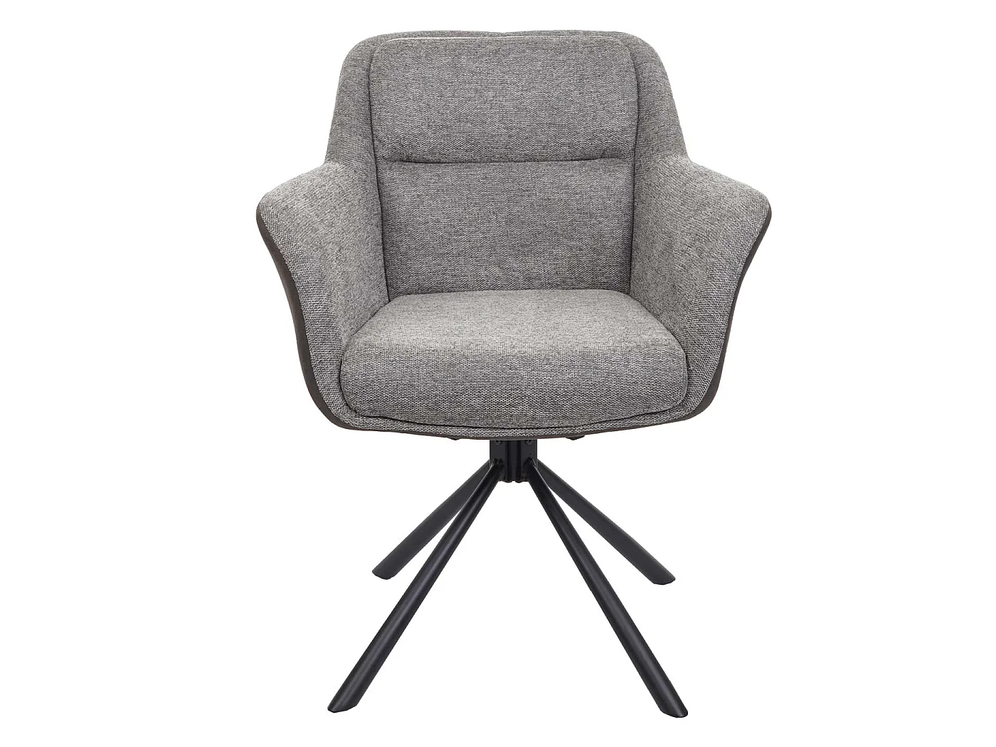 Chaise de salle à manger MCW-K33 (lot de 6),  similicuir, gris-gris foncé