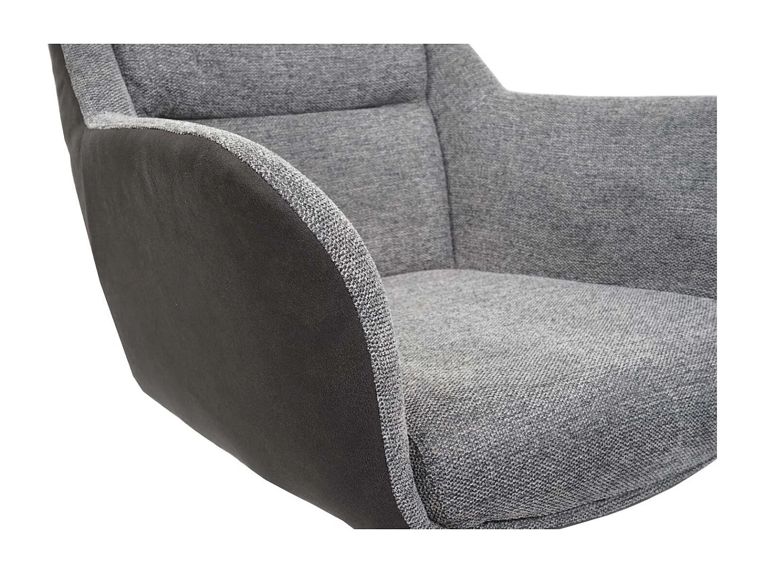 Chaise de salle à manger MCW-K33 (lot de 6),  similicuir, gris-gris foncé