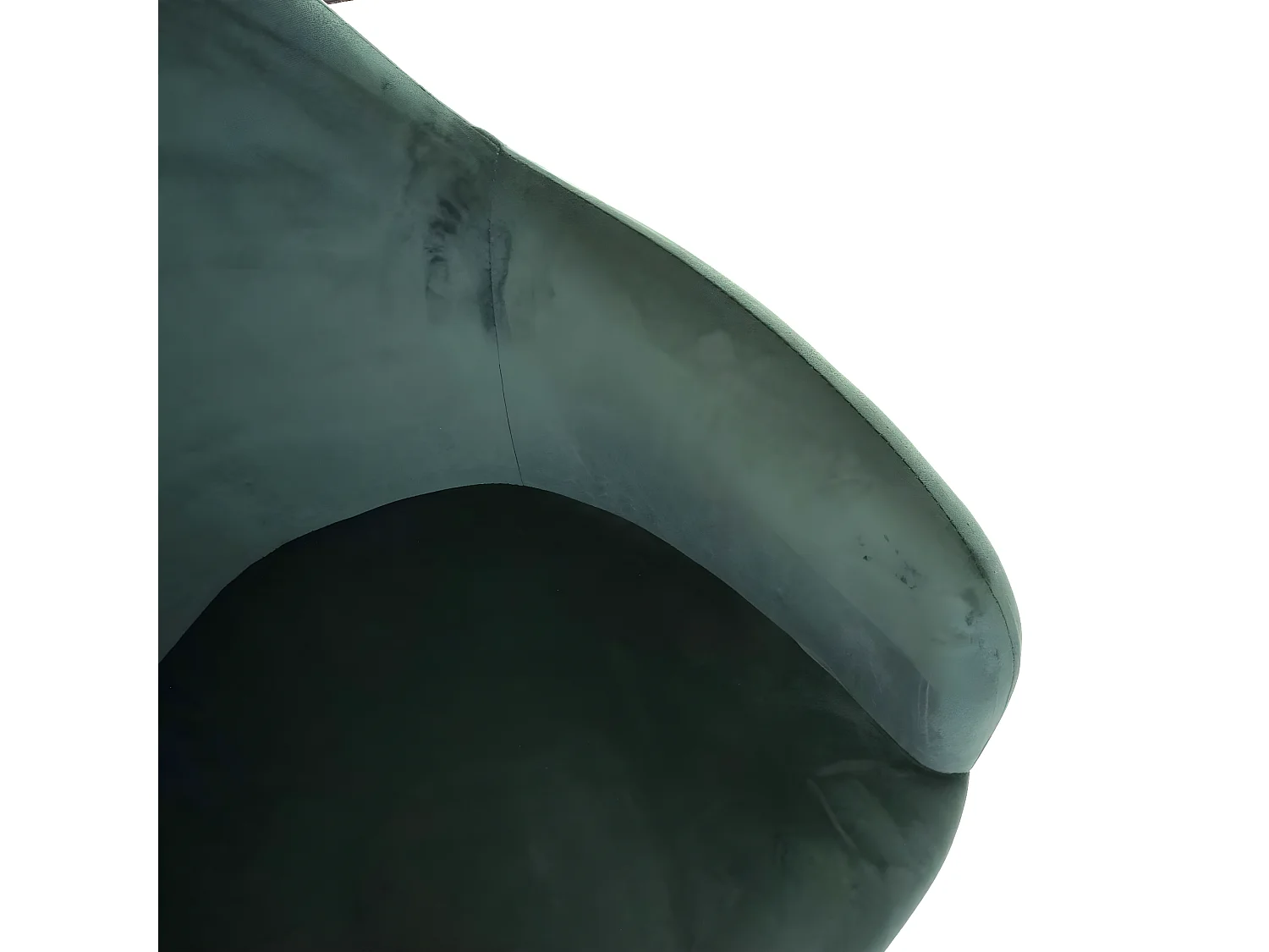 Set 2x sedie poltroncine MCW-F18 design retrò velluto verde gambe dorate