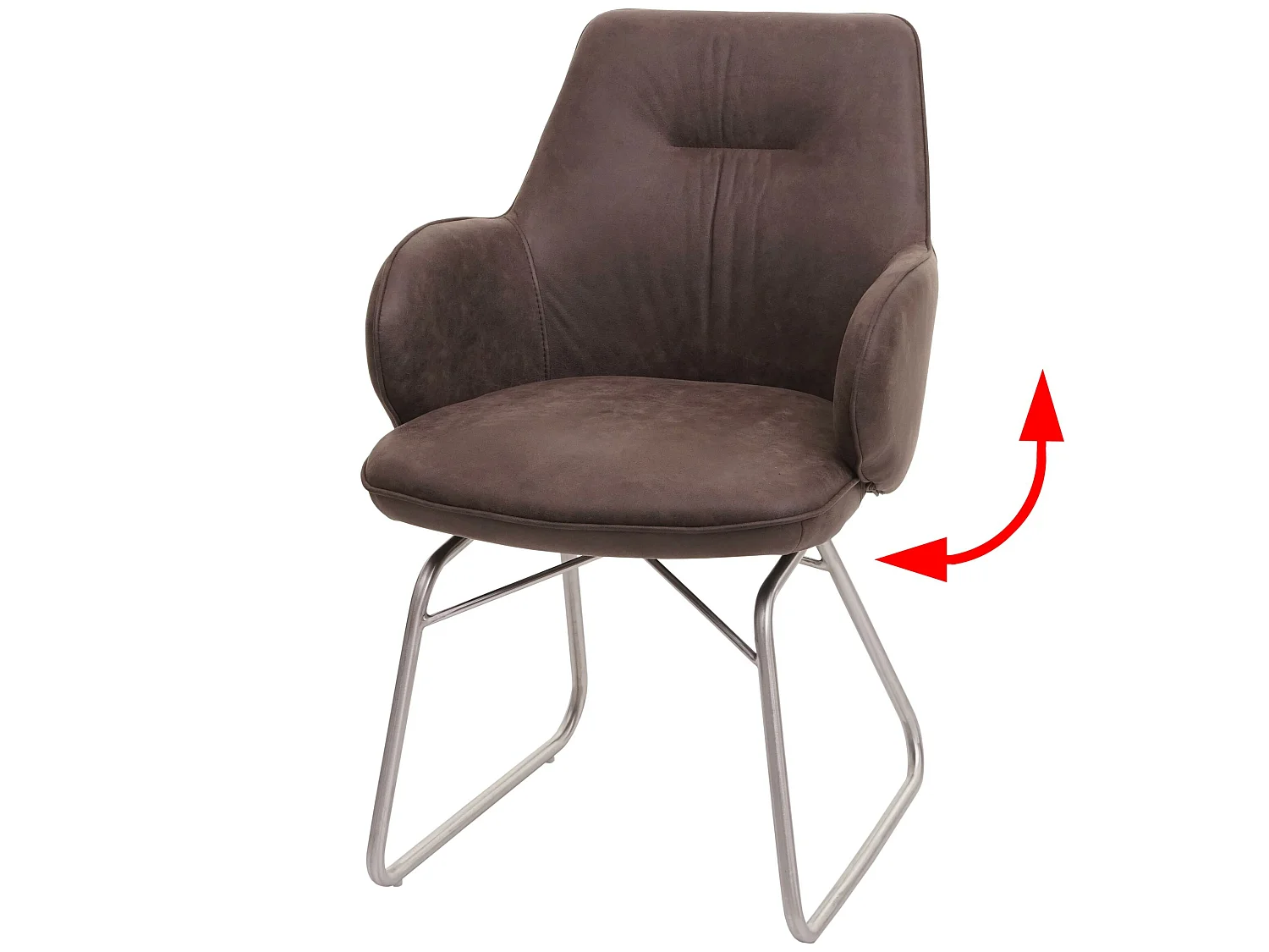 Silla de comedor MCW-G72,  marrón