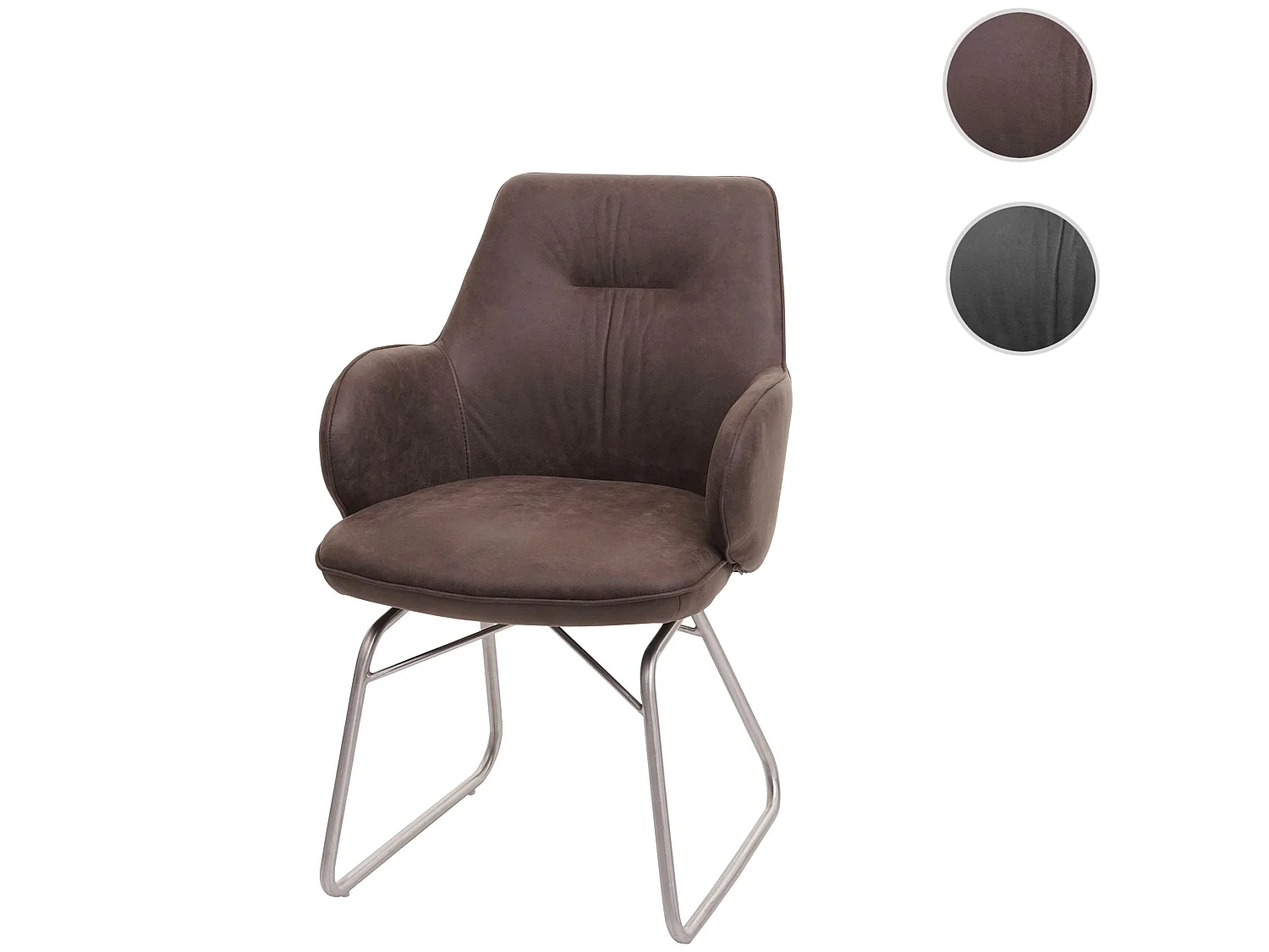 Silla de comedor MCW-G72,  marrón