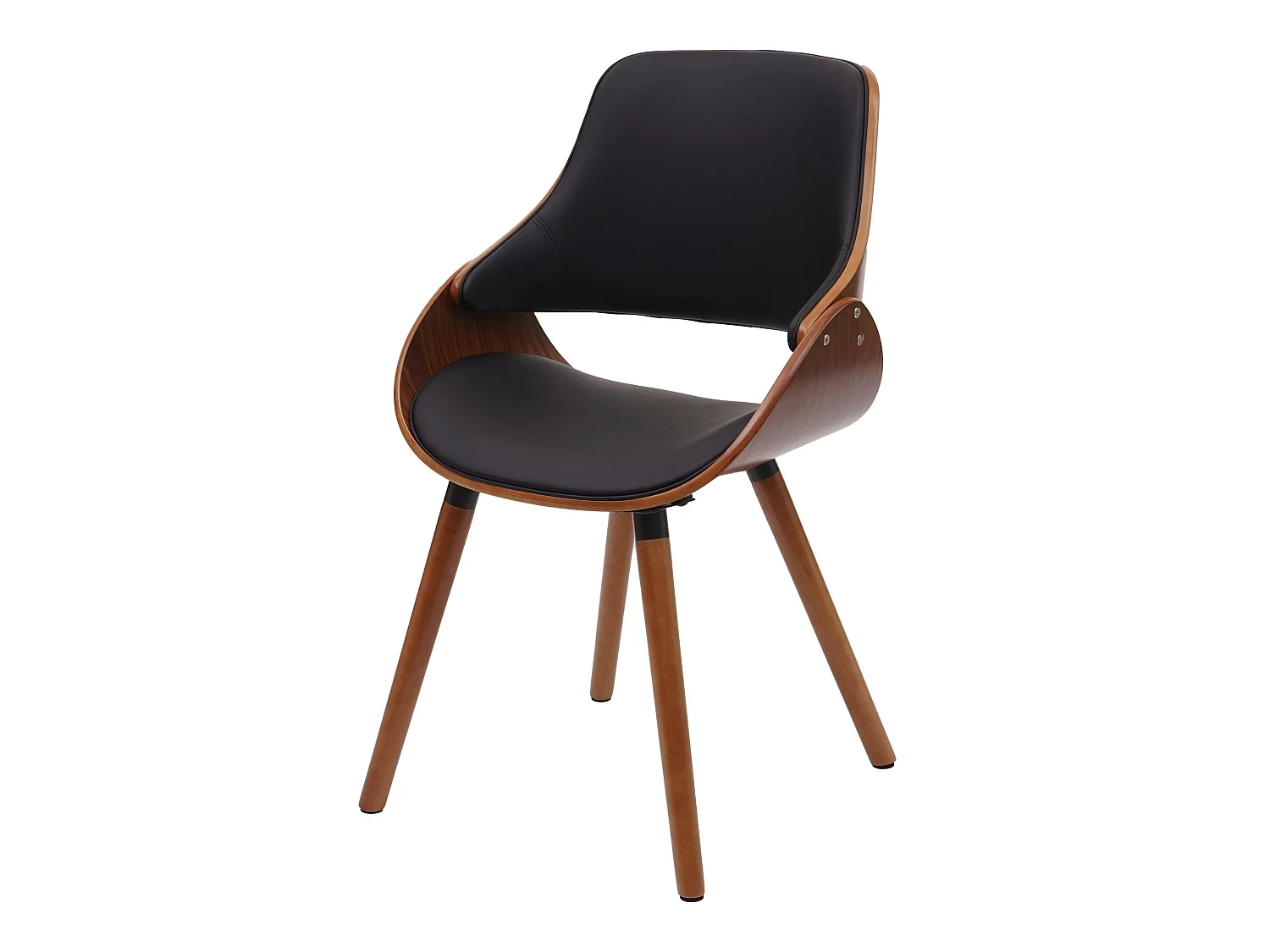 Eetkamerstoel MCW-D23,  kunstleer zwart