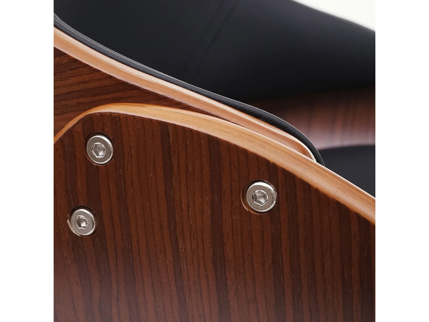 Chaise de salle à manger MCW-D23,  similicuir noir