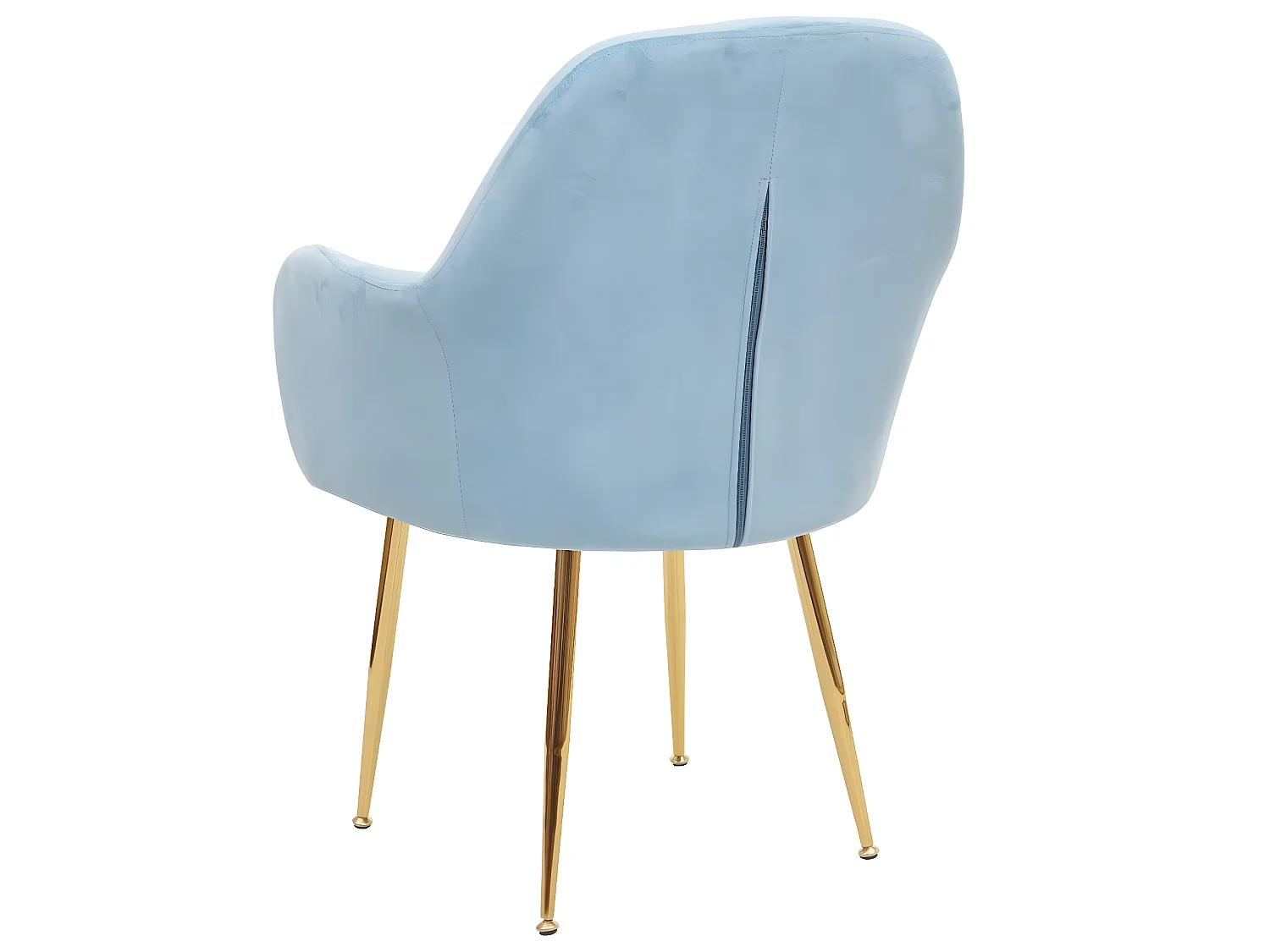 Cadeira de jantar MCW-F18 (conjunto de 2),  veludo menta, pernas douradas