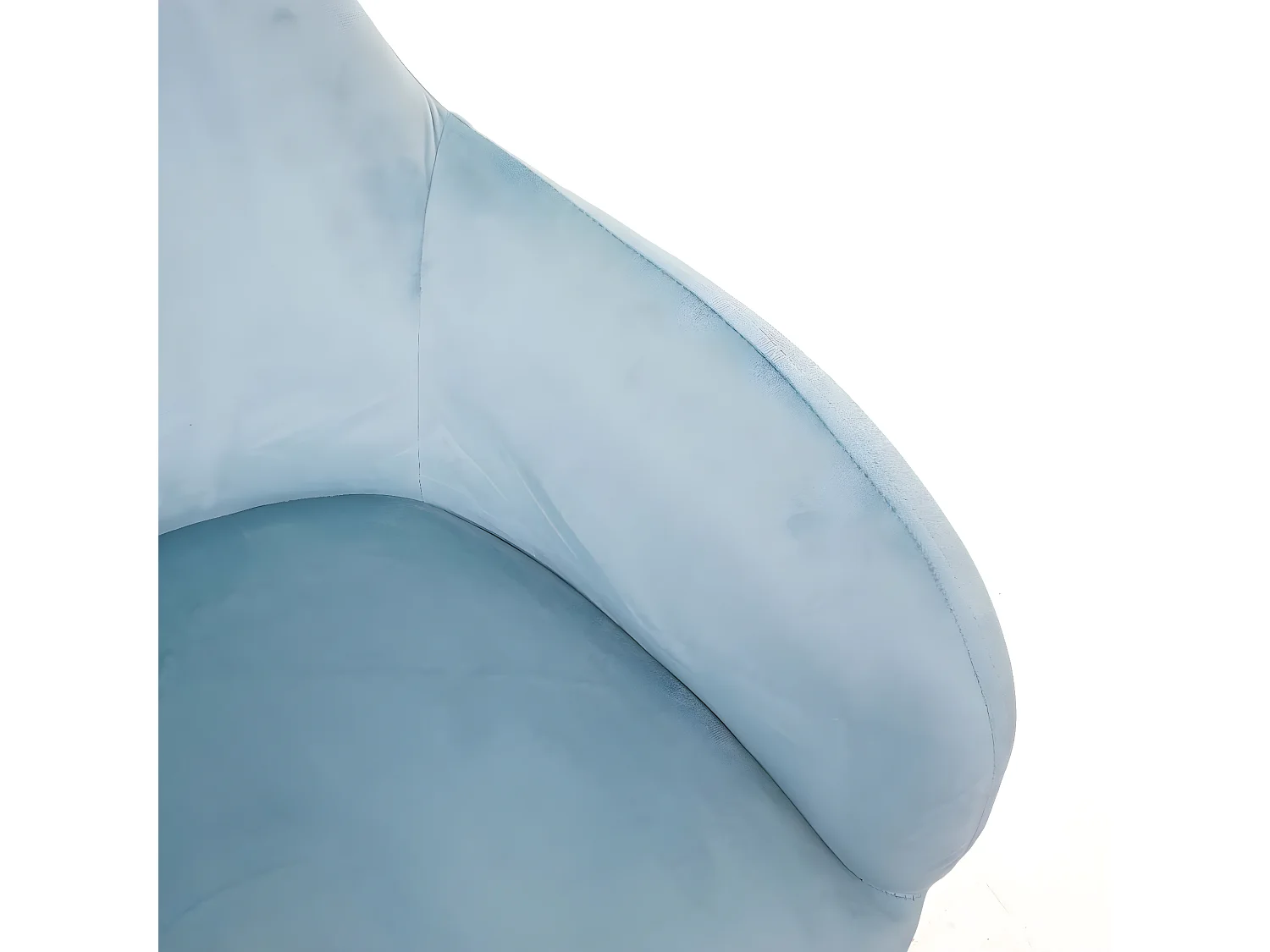 Cadeira de jantar MCW-F18 (conjunto de 2),  veludo menta, pernas douradas