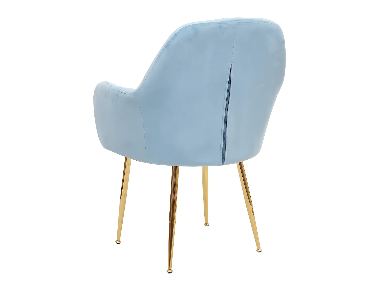 Chaise de salle à manger MCW-F18 (lot de 2),  velours menthe, pieds dorés