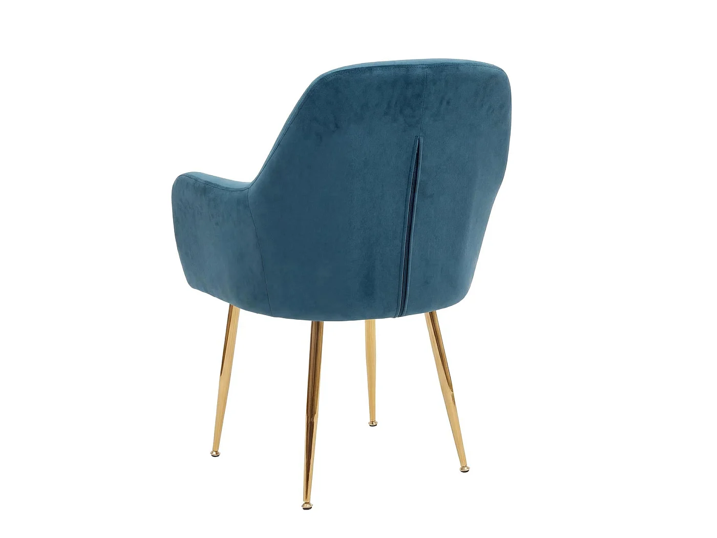 Chaise de salle à manger MCW-F18 (lot de 2),  velours menthe, pieds dorés