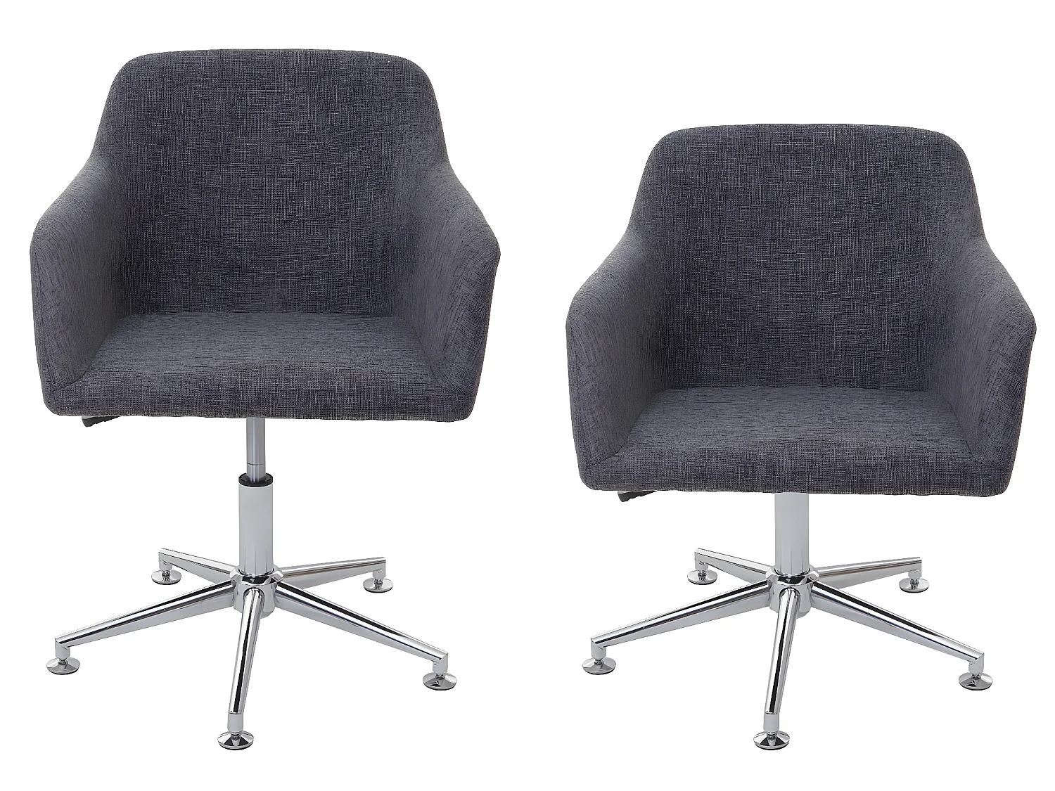 Chaise de salle à manger MCW-A74,  tissu, gris