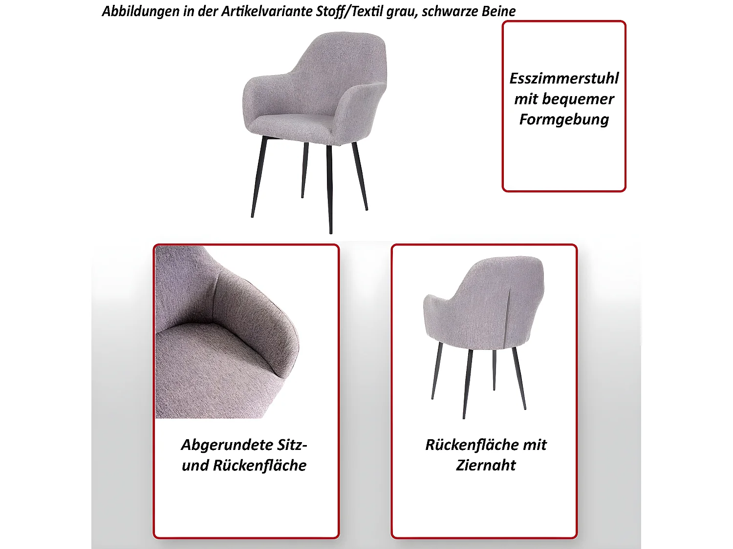 Set 2x sedie poltroncine MCW-F18 design retrò velluto rosa gambe dorate