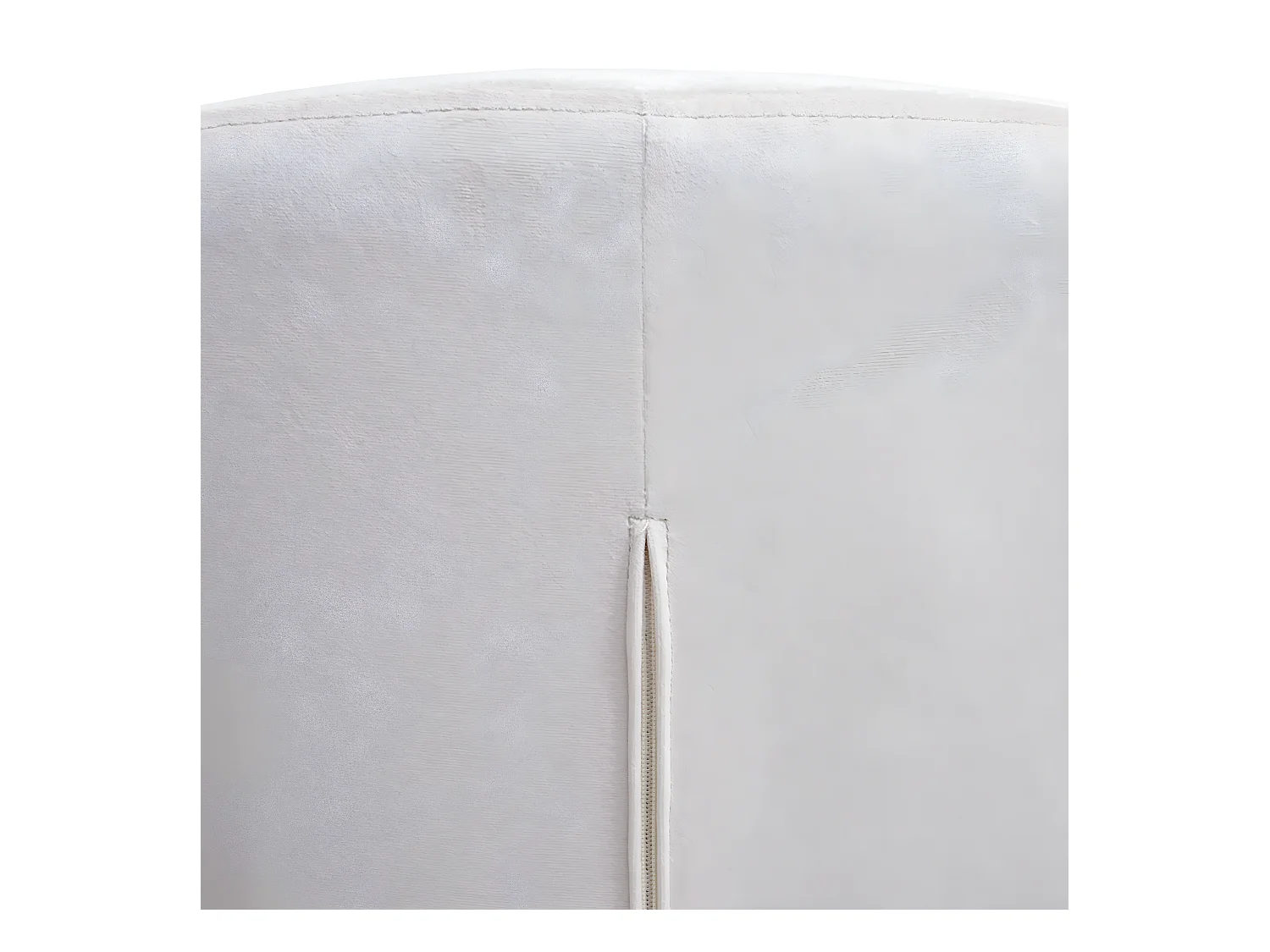 Chaise de salle à manger MCW-F18 (lot de 2),  velours crème-blanc, pieds dorés