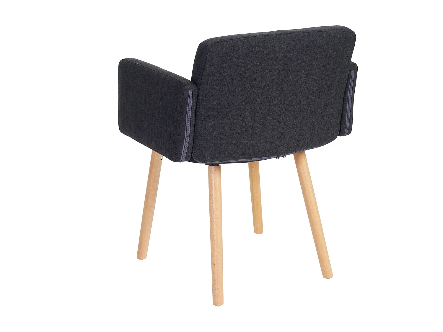 Chaise de salle à manger Houston II (lot de 6),  tissu, gris foncé