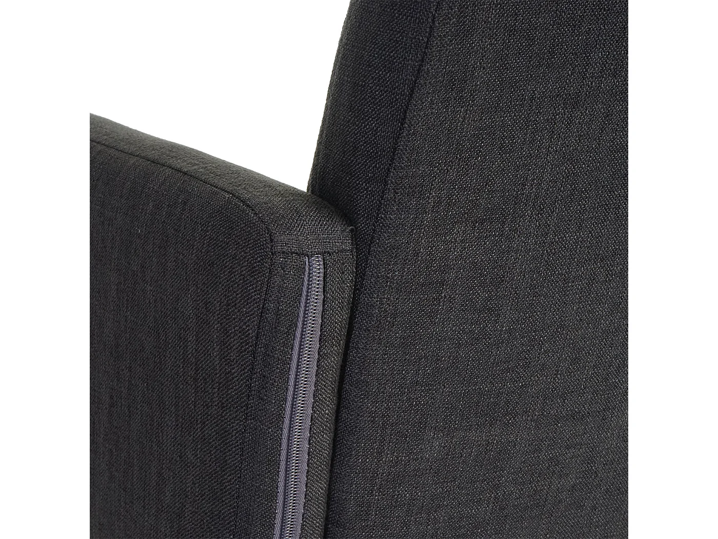 Chaise de salle à manger Houston II (lot de 6),  tissu, gris foncé