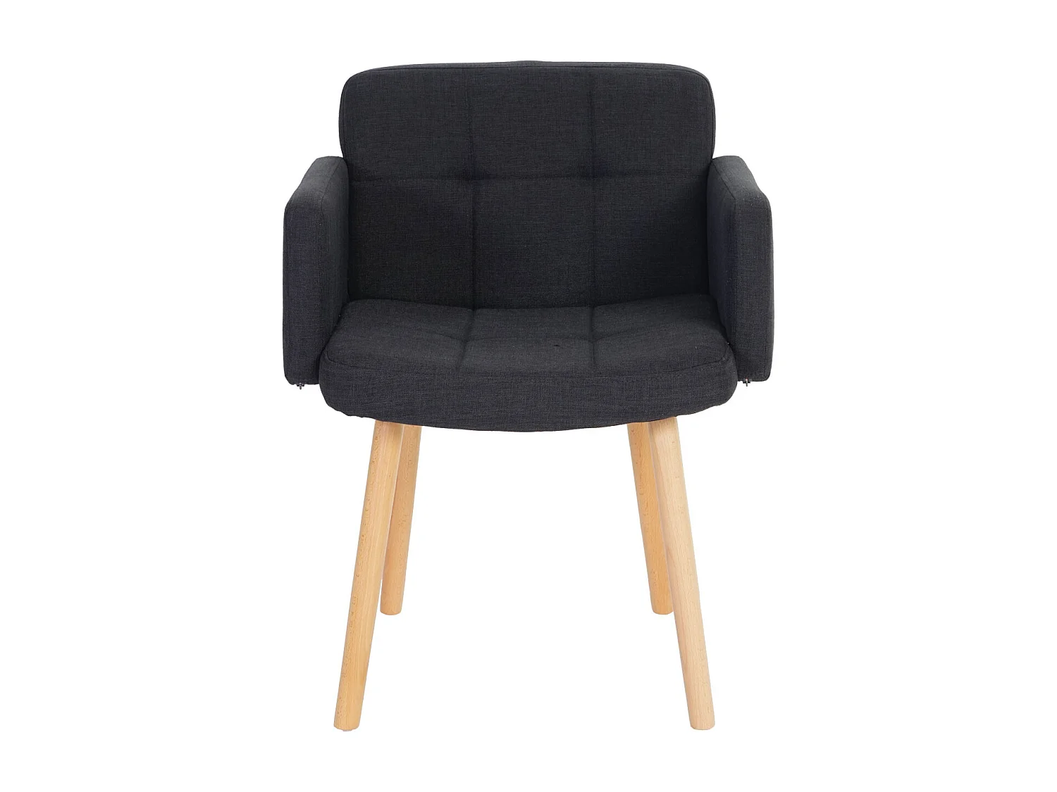 Chaise de salle à manger Houston II (lot de 6),  tissu, gris foncé