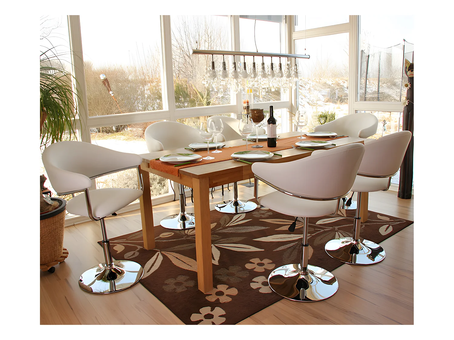 Krzesło do jadalni MCW-L51,  Biały