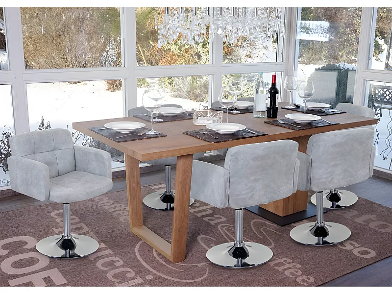 Chaise de salle à manger Houston (lot de 6),  gris vintage