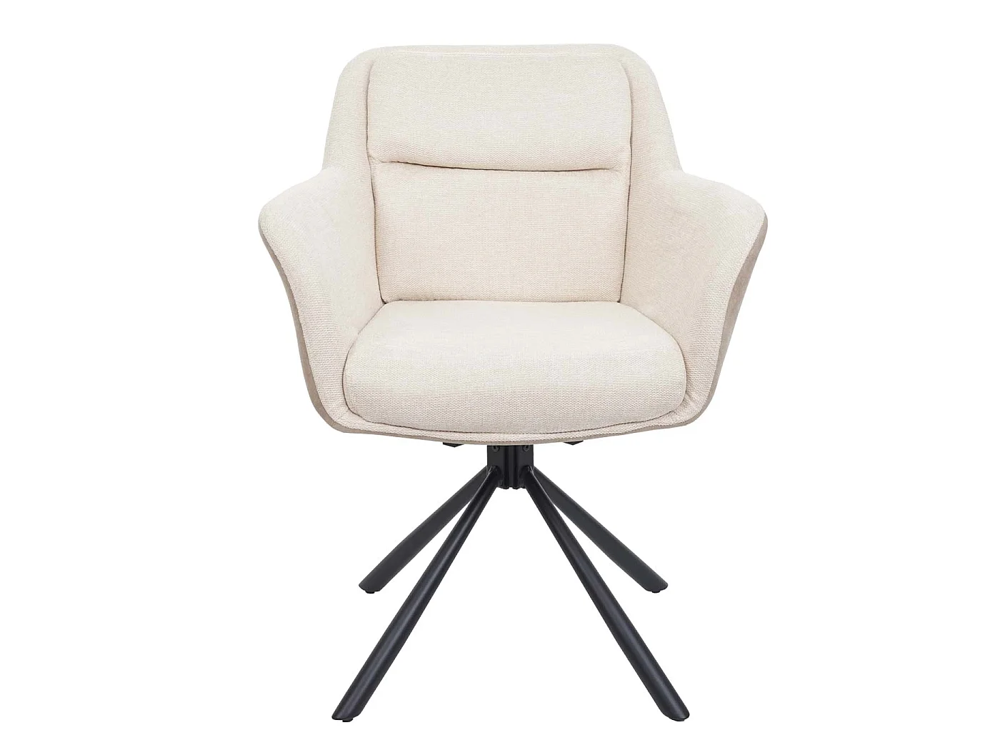 Esszimmerstuhl MCW-K33 (2er-Set), Kunstleder, creme