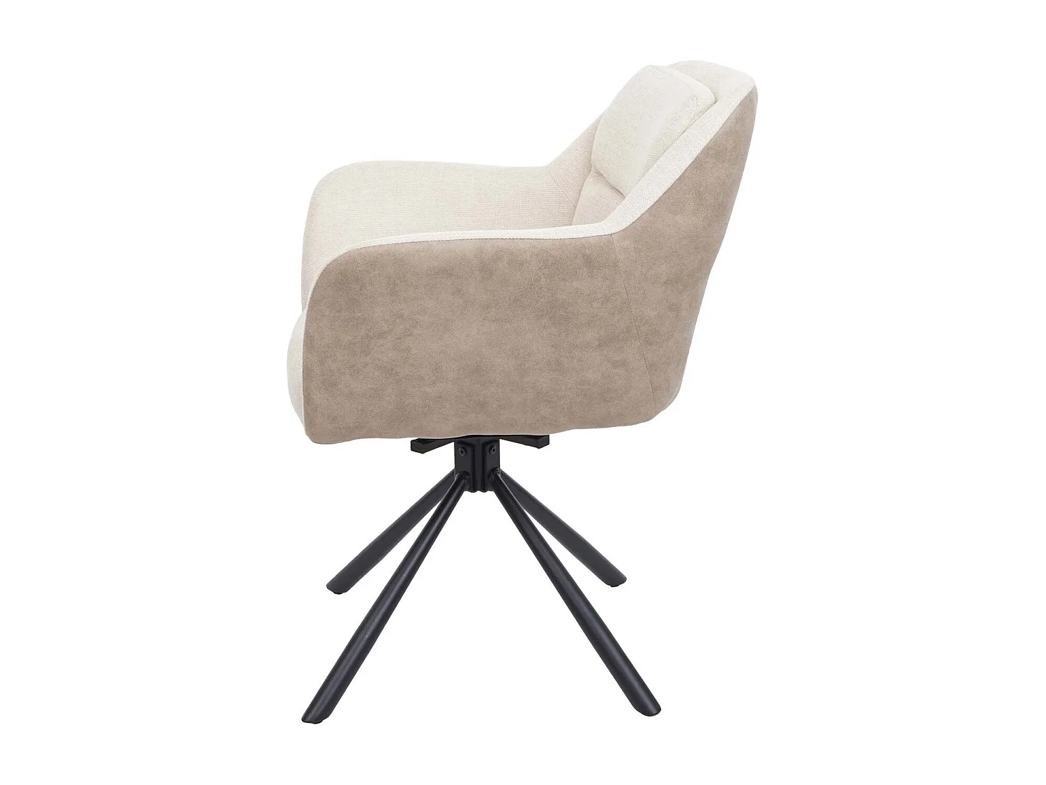 Esszimmerstuhl MCW-K33 (2er-Set), Kunstleder, creme