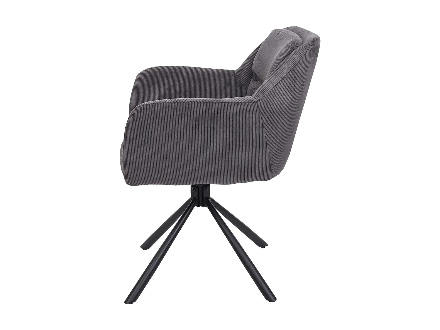 MCW-K33 eetkamerstoel (set van 2),  corduroy grijs