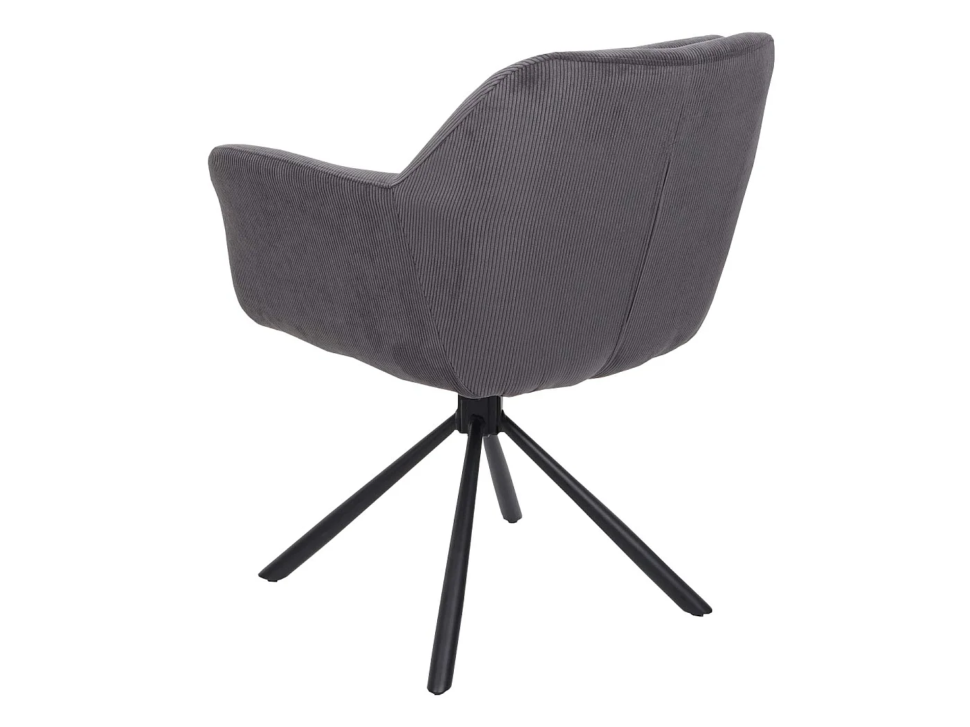 Esszimmerstuhl MCW-K33 (2er-Set), Kord-grau