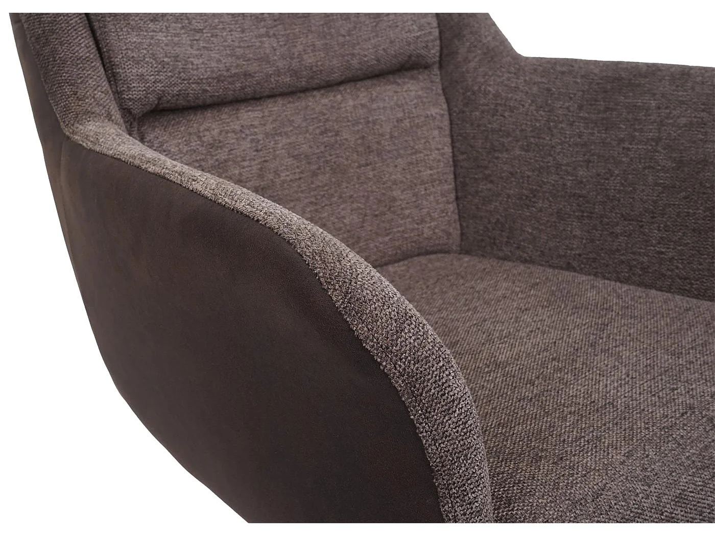 Esszimmerstuhl MCW-K33 (2er-Set), Kunstleder, braun-dunkelbraun