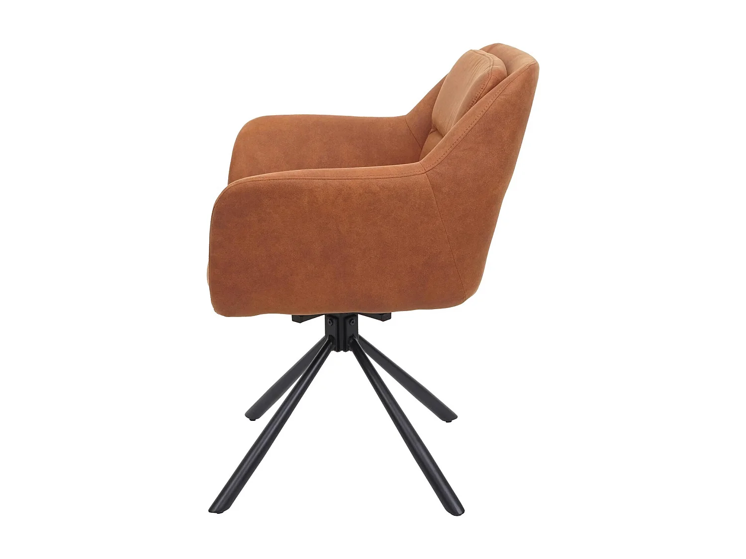 Esszimmerstuhl MCW-K33 (2er-Set), Wildleder-Optik braun