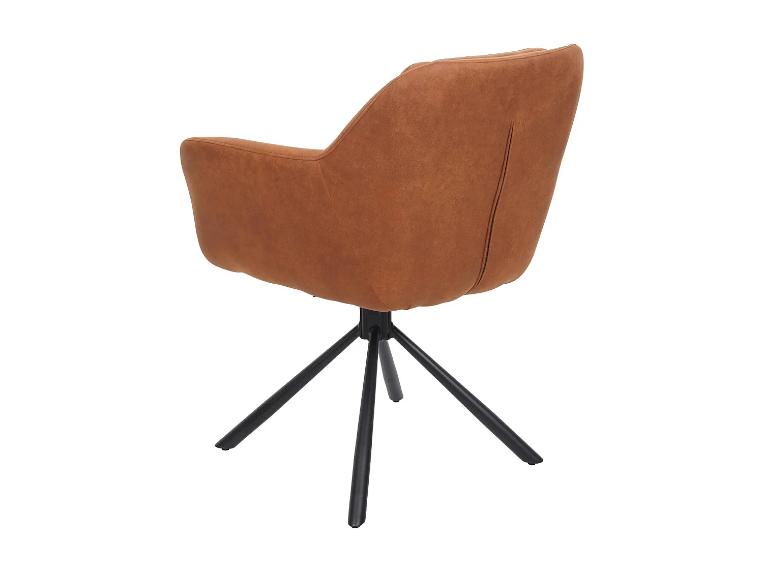 Esszimmerstuhl MCW-K33 (2er-Set), Wildleder-Optik braun