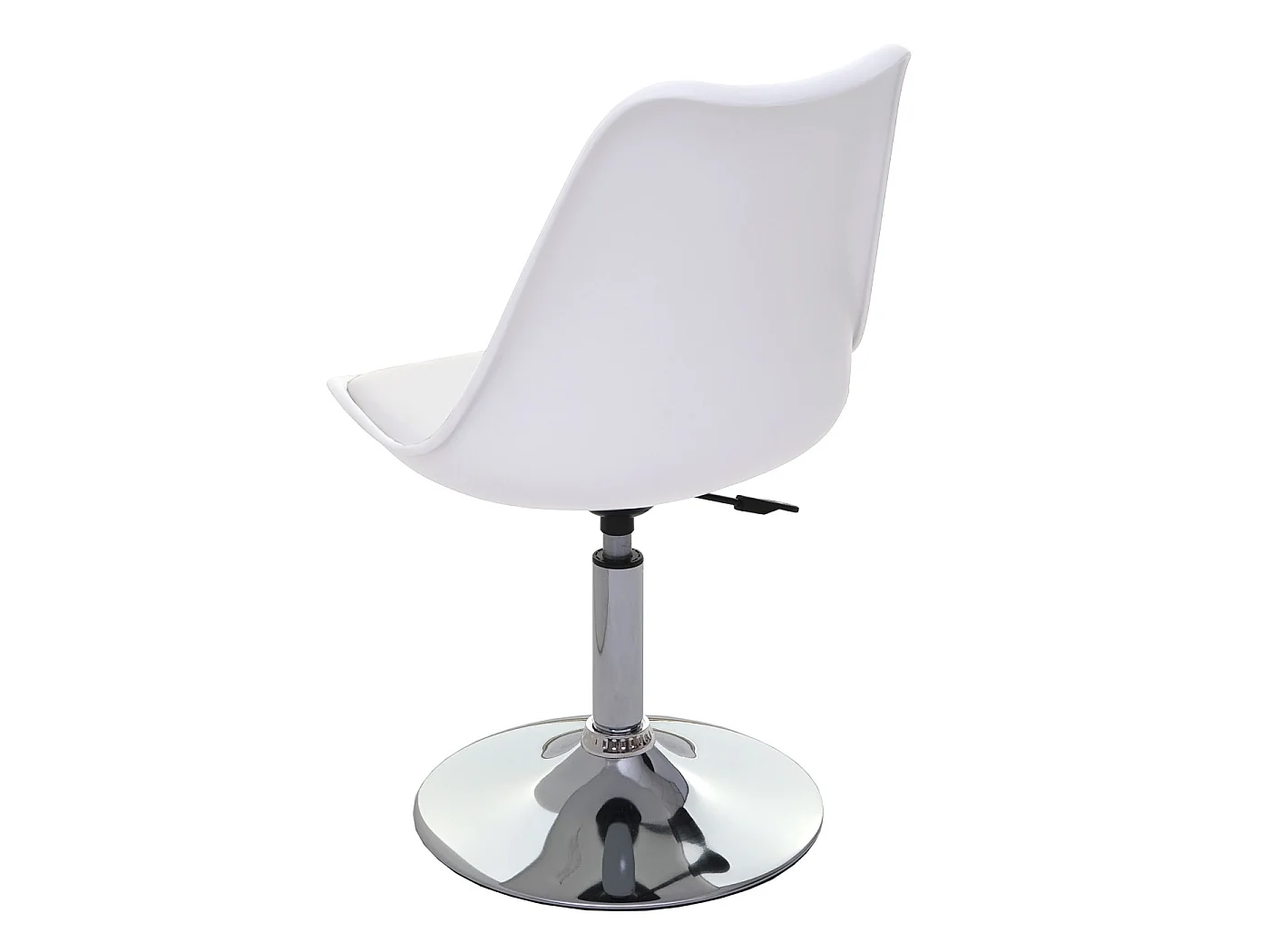 Eetkamerstoel Vaasa T501 (set van 2),  wit, voet chroom