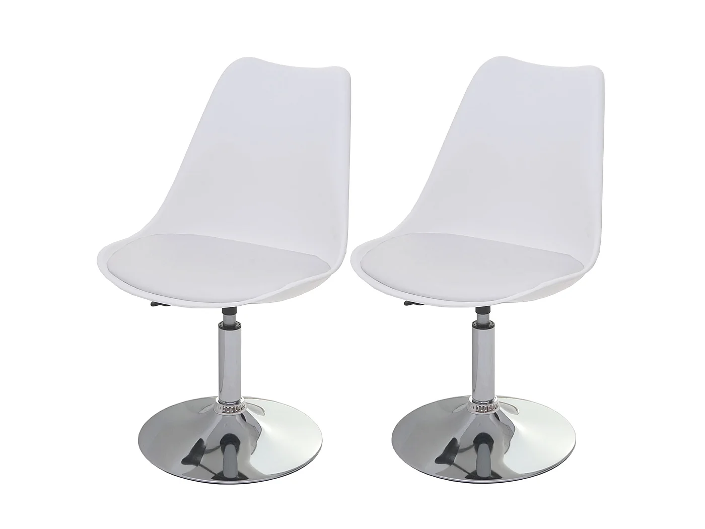 Chaise de salle à manger Vaasa T501 (lot de 2),  blanc