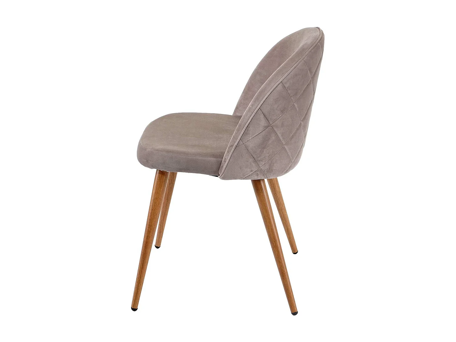 Chaise de salle à manger MCW-D53 (lot de 4),  gris brun