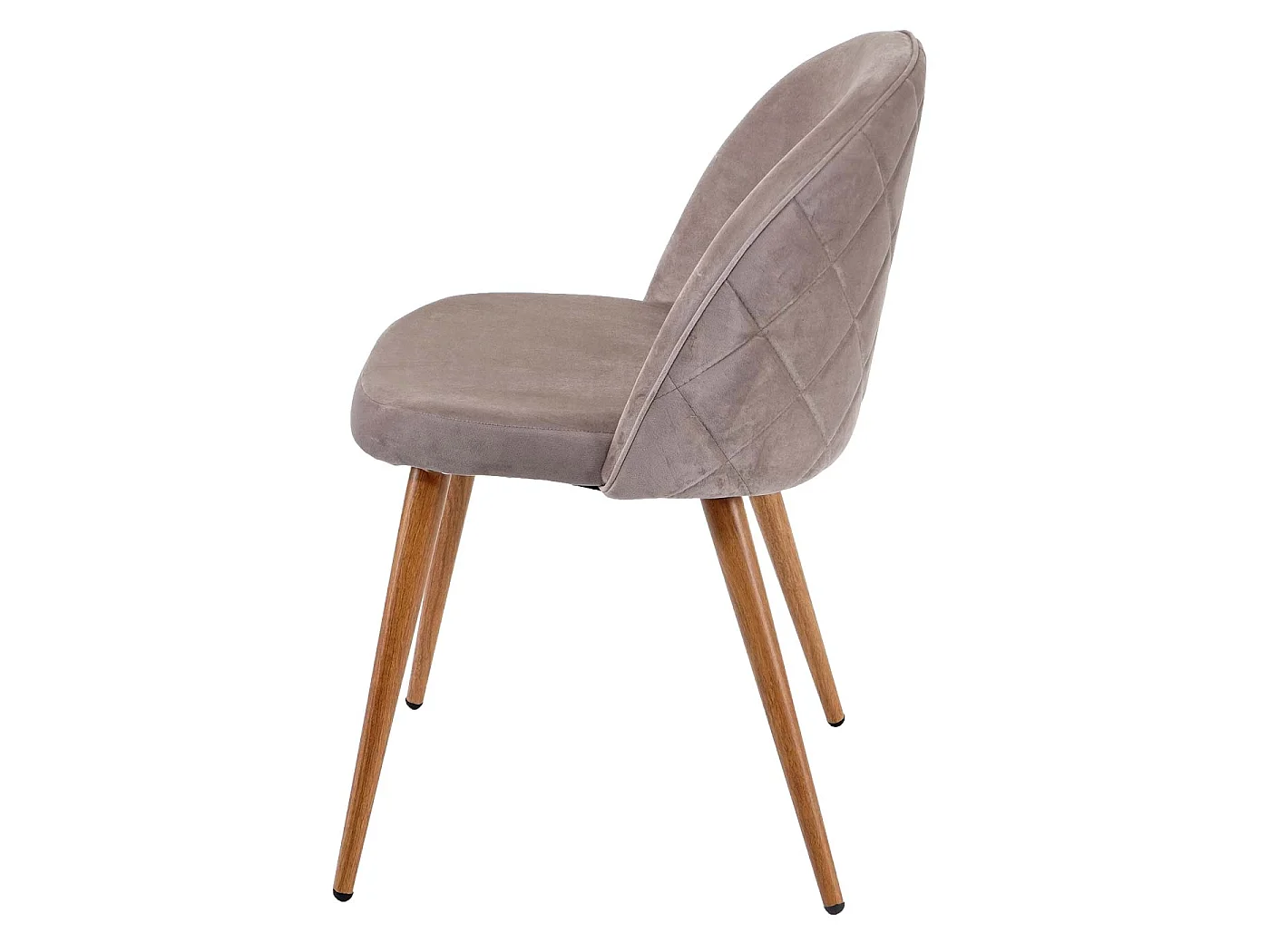 Chaise de salle à manger MCW-D53 (lot de 4),  gris brun