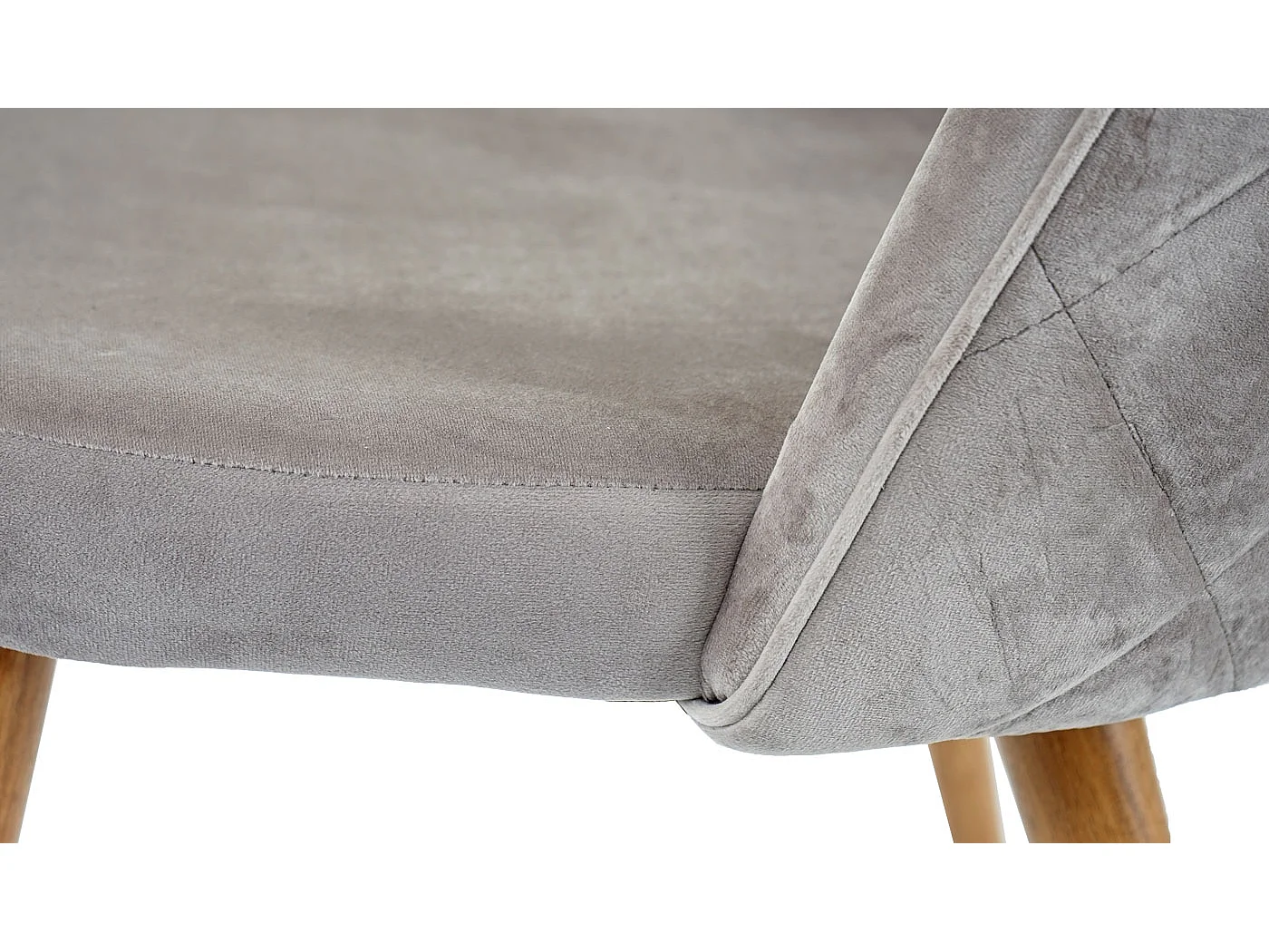Chaise de salle à manger MCW-D53 (lot de 4),  gris brun